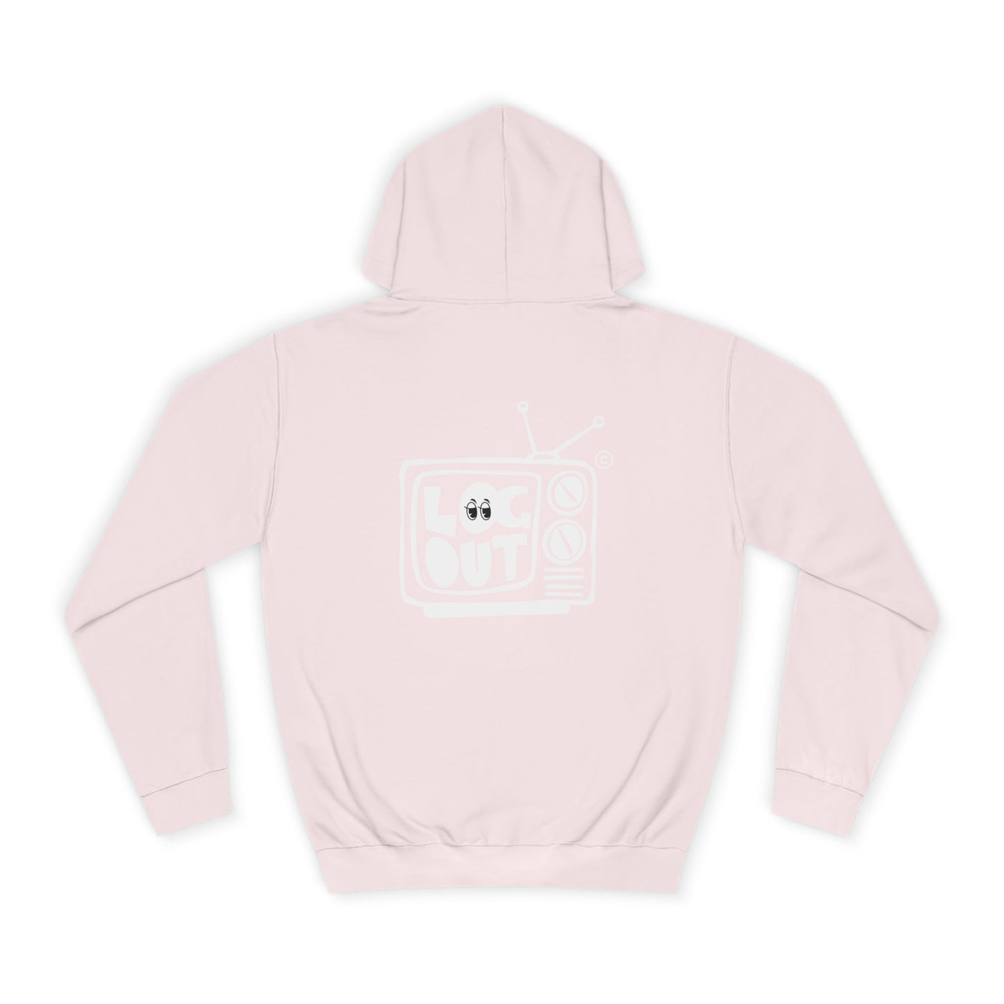 Unisex LOG OUT Hoodie, Cozy Wear, Casual Style, Gift, Trendy Spirit, Everyday Comfort