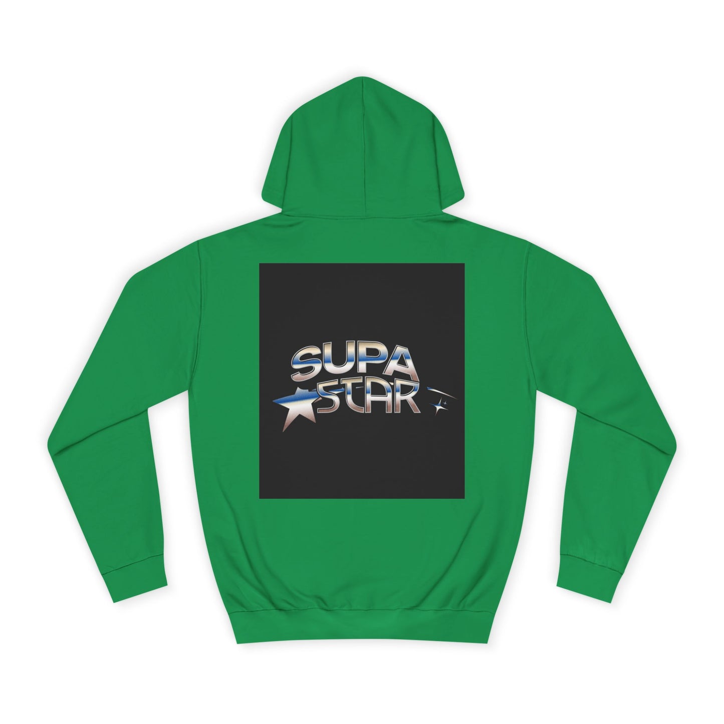 Supa Star Unisex Hoodie | Trendy Custom Apparel, Casual Wear, Star Graphic Hoodie, Adjustable Hooded Sweatshirt, Gift