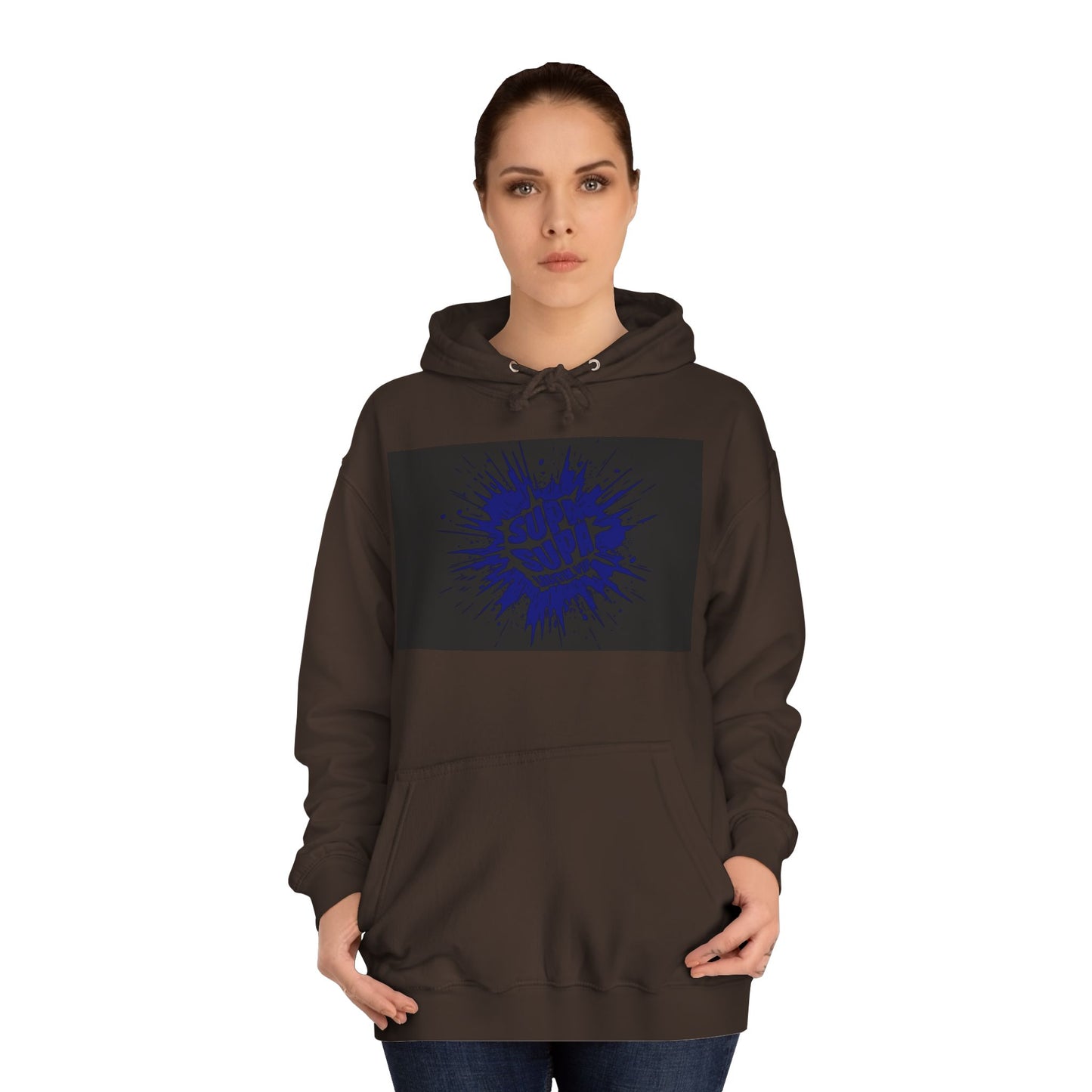 Unisex Supa Supa Hoodie with Bold Graphic Design, Comfortable Casual Wear, Ideal for Everyday, Perfect for Gifting, Spring and Fall Fashion