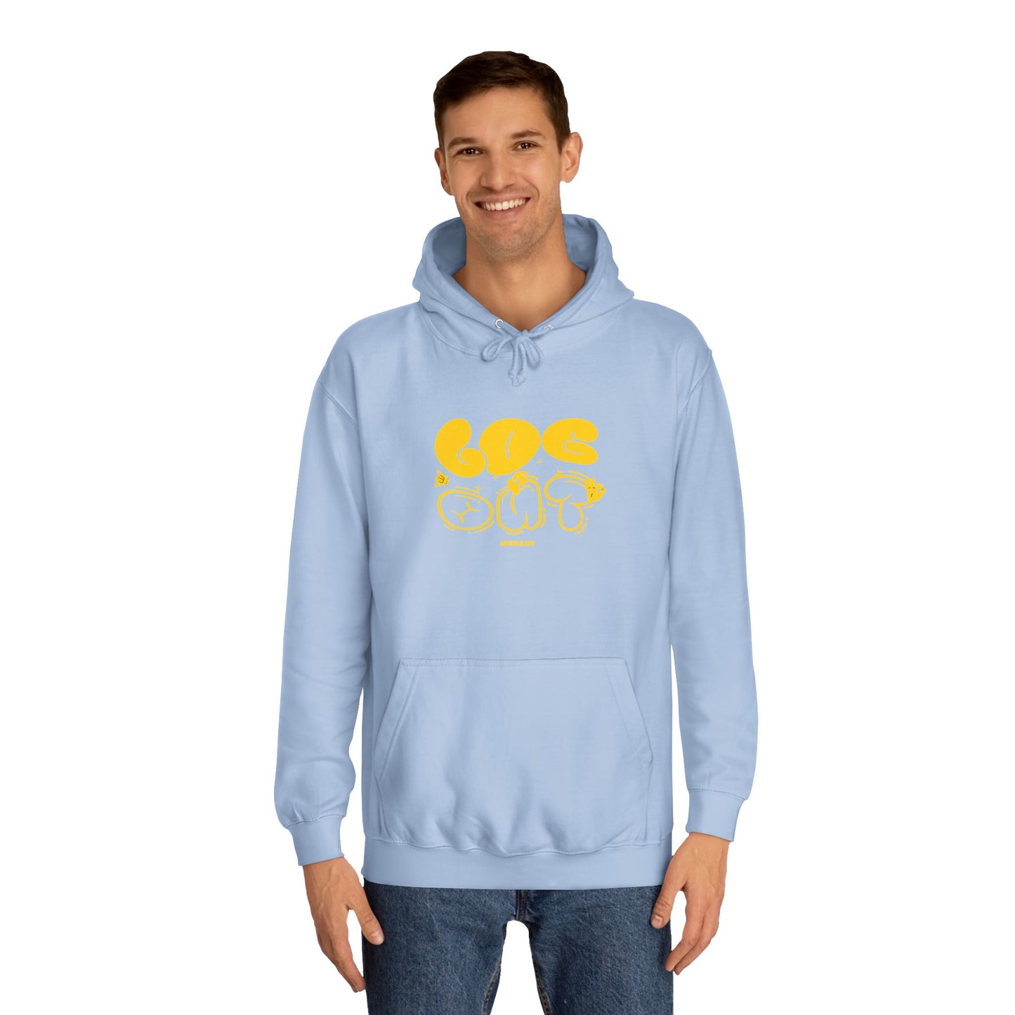 Stylish Log Out Hoodie with Vibrant Graphics - Perfect for Everyday Life, Fall Fashion, Cozy Wear, Casual Attire