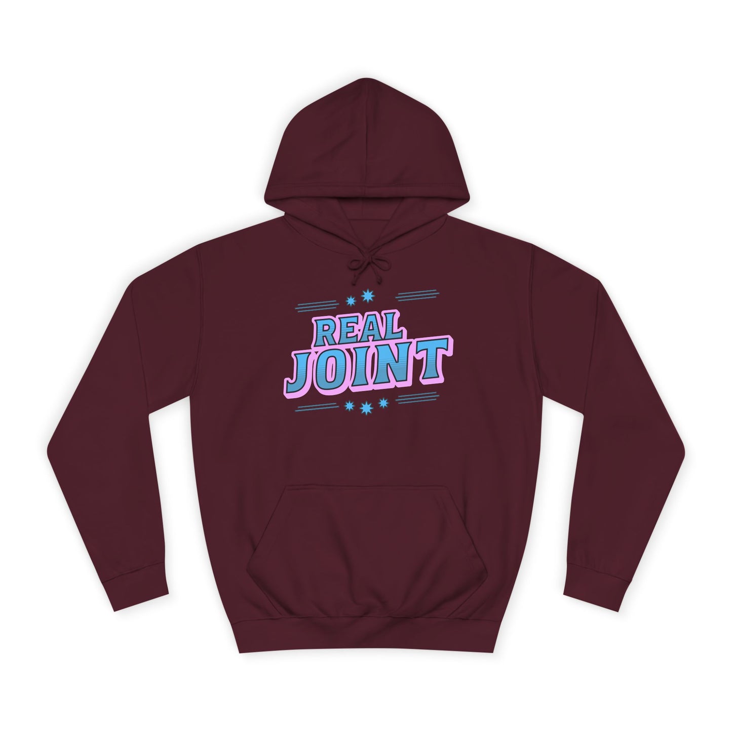 Unisex Hoodie - 'Real Joint' Graphic Sweatshirt for Casual Style