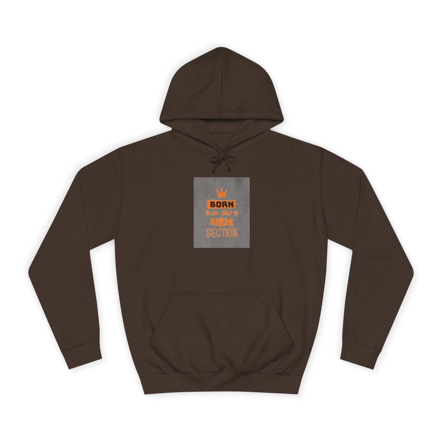 Born in the Right Section Hoodie | Unisex College Sweatshirt, Casual Wear, Gift for Any One,Apparel, Trendy Hoodie