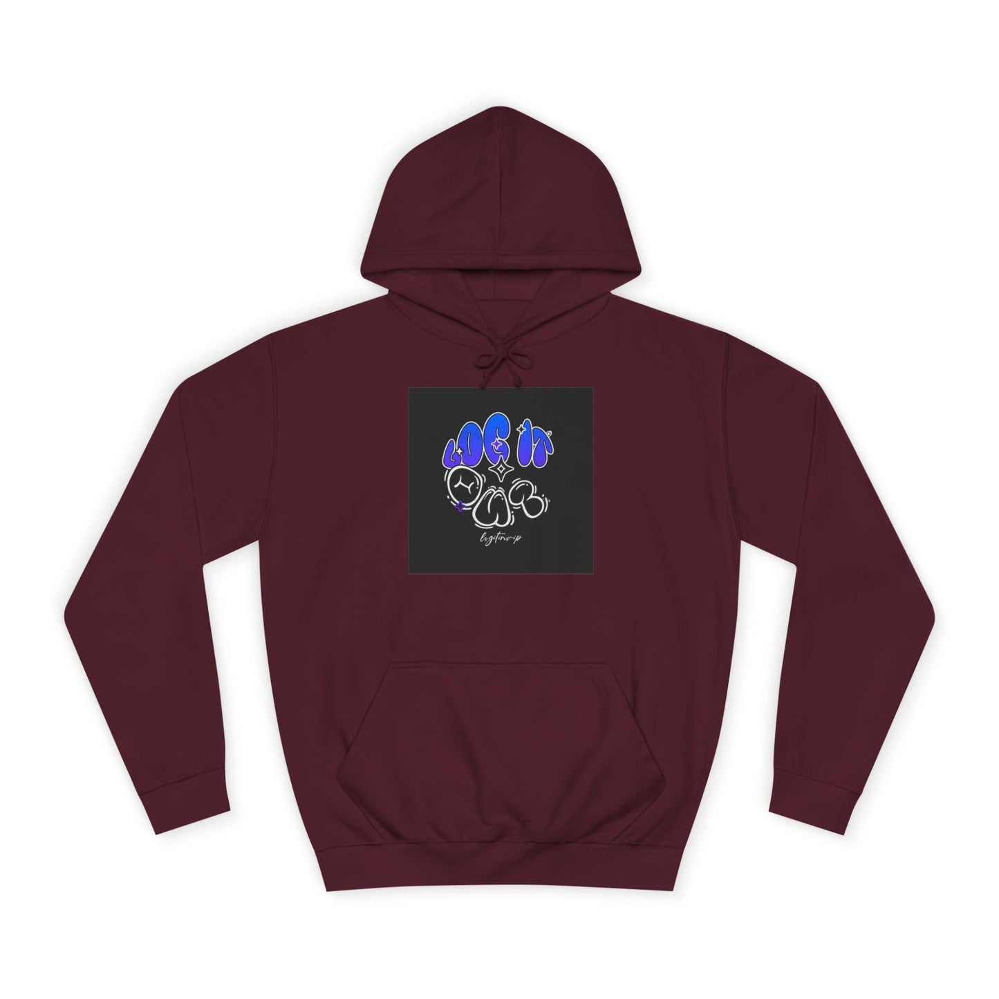 Vibrant Log it out Spirit Hoodie, Unisex Hoodie, Comfortable Sweatshirt, Graphic Hooded Sweatshirt,