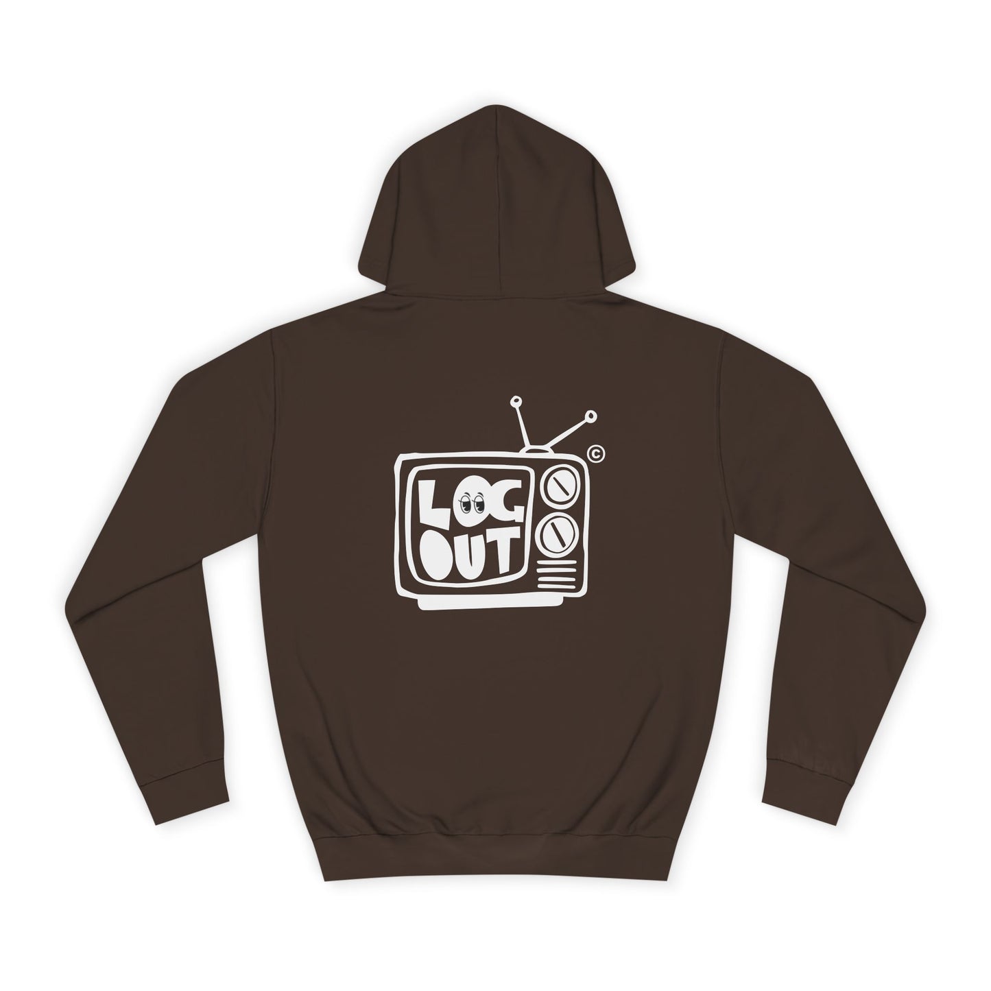 Unisex LOG OUT Hoodie, Cozy Wear, Casual Style, Gift, Trendy Spirit, Everyday Comfort