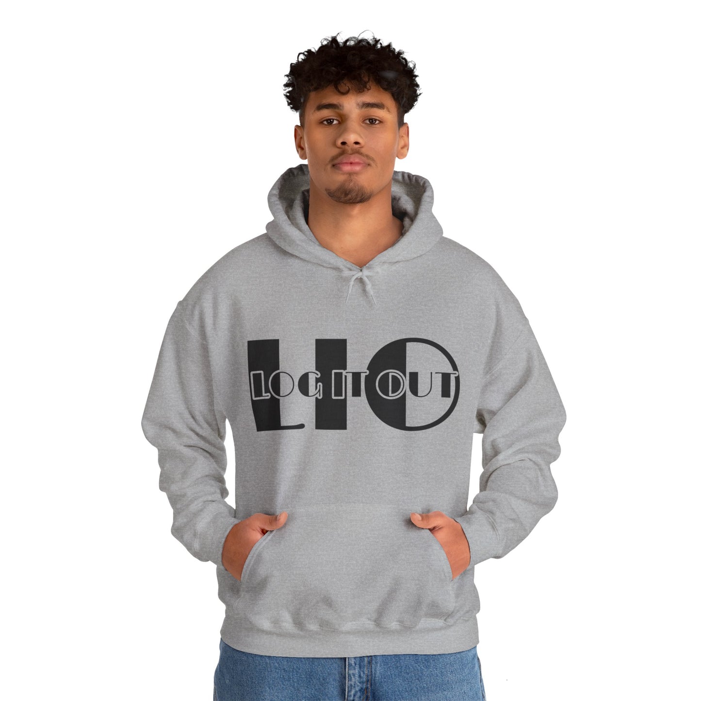 Log it out Unisex Heavy Blend™ Hooded Sweatshirt