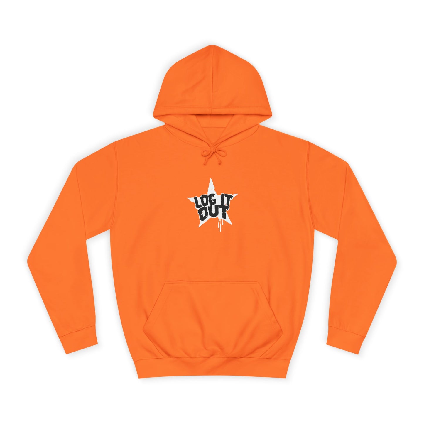 Unisex Hoodie with Bold 'Log It Out' Design, Casual Wear, Street Style Clothing, Custom Apparel, Gifts
