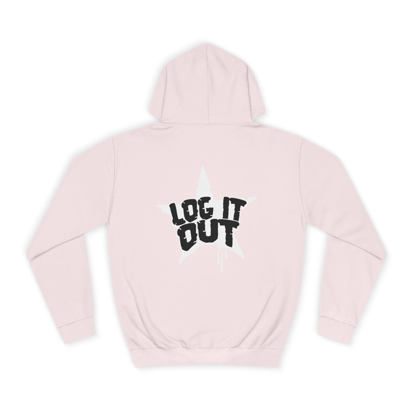 Unisex Hoodie with Bold 'Log It Out' Design, Casual Wear, Street Style Clothing, Custom Apparel, Gifts