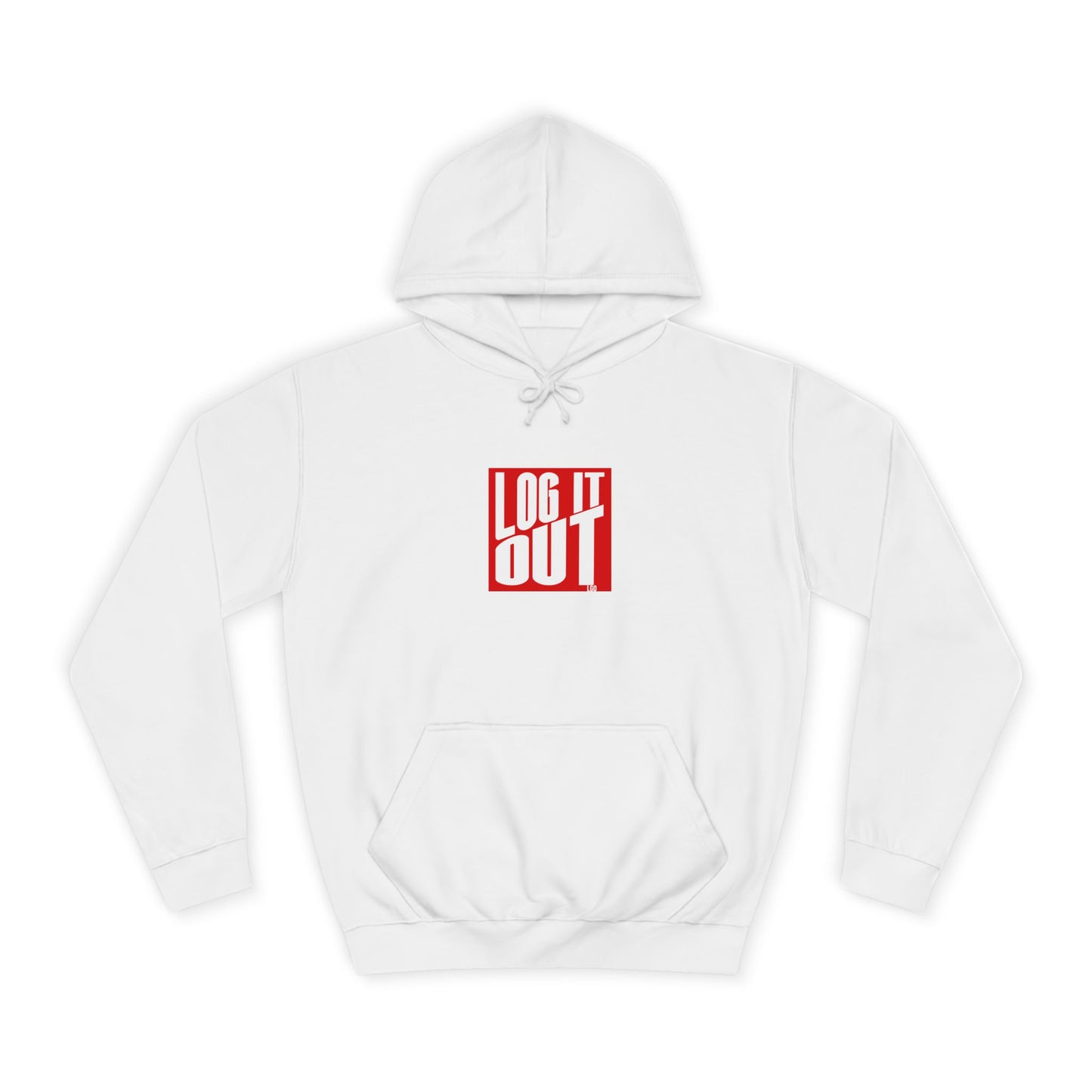 Unisex Hoodie with 'LOG IT OUT' Design for Everyday wear, Gift for Graduates, Relaxed Fit Hoodie,