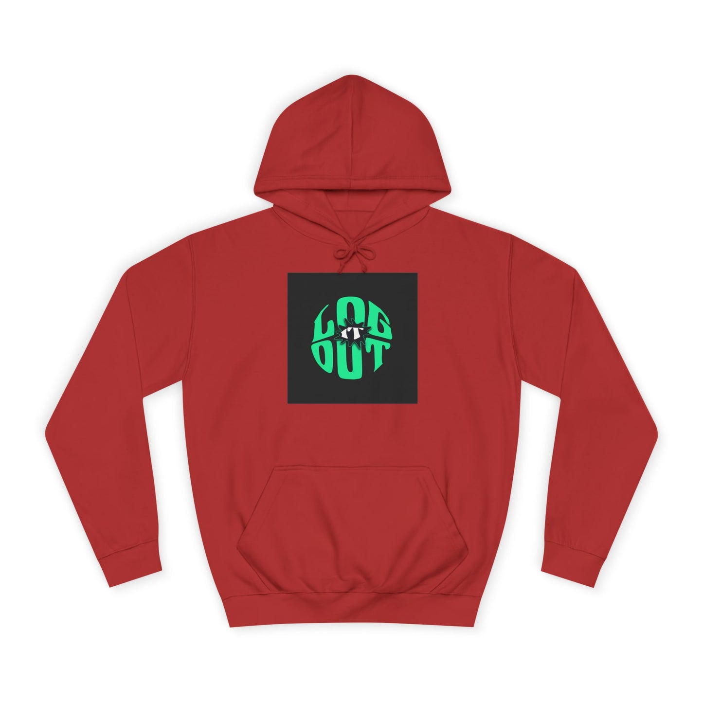 Unisex Hoodie with 'LOG IT OUT' Design, Casual Streetwear, Cool Gift, Cozy Lounge Wear, Perfect for Fall
