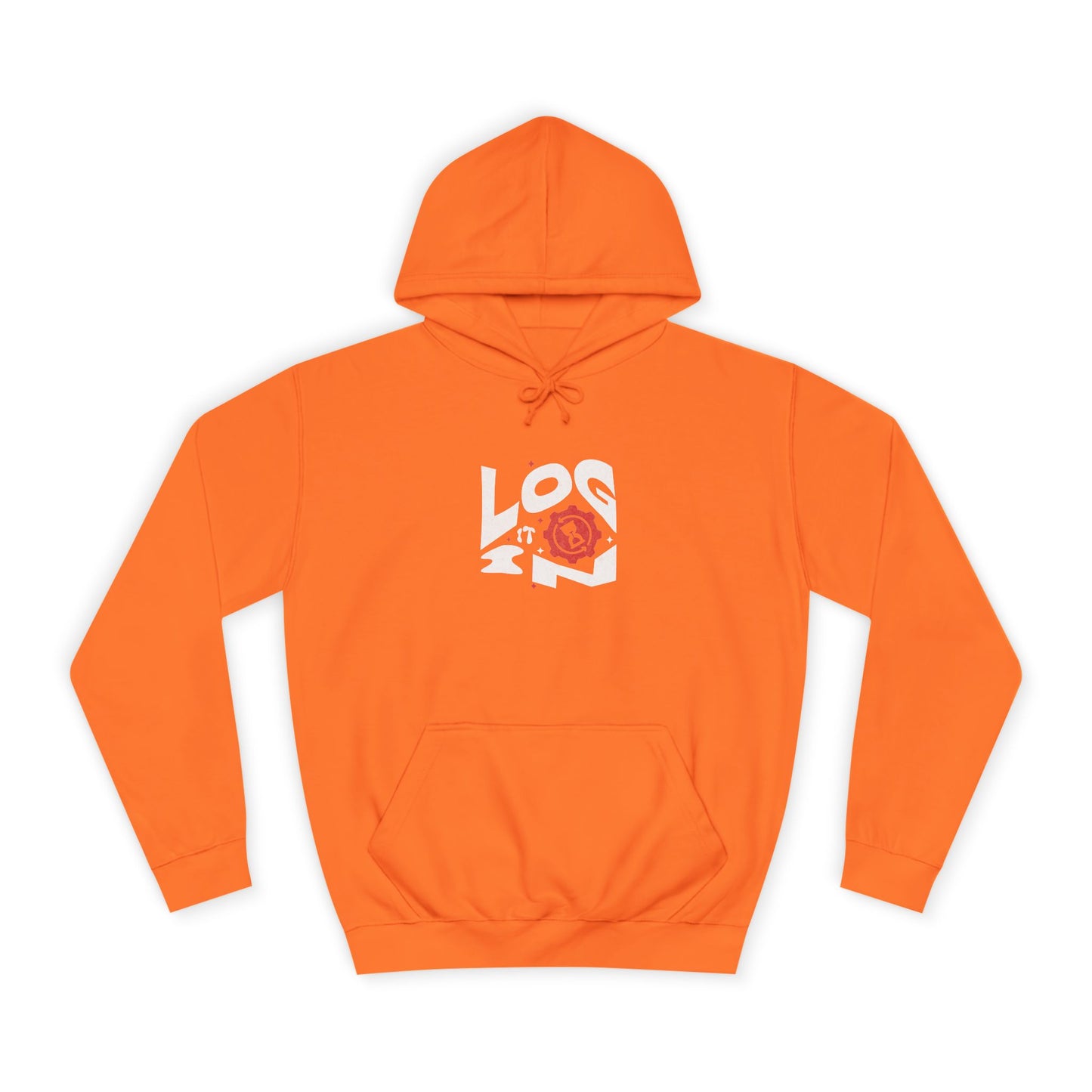 Stylish Log it in Hoodie, Cozy Athletic Wear, Graphic Hoodie, Trendy Apparel, Perfect for Life