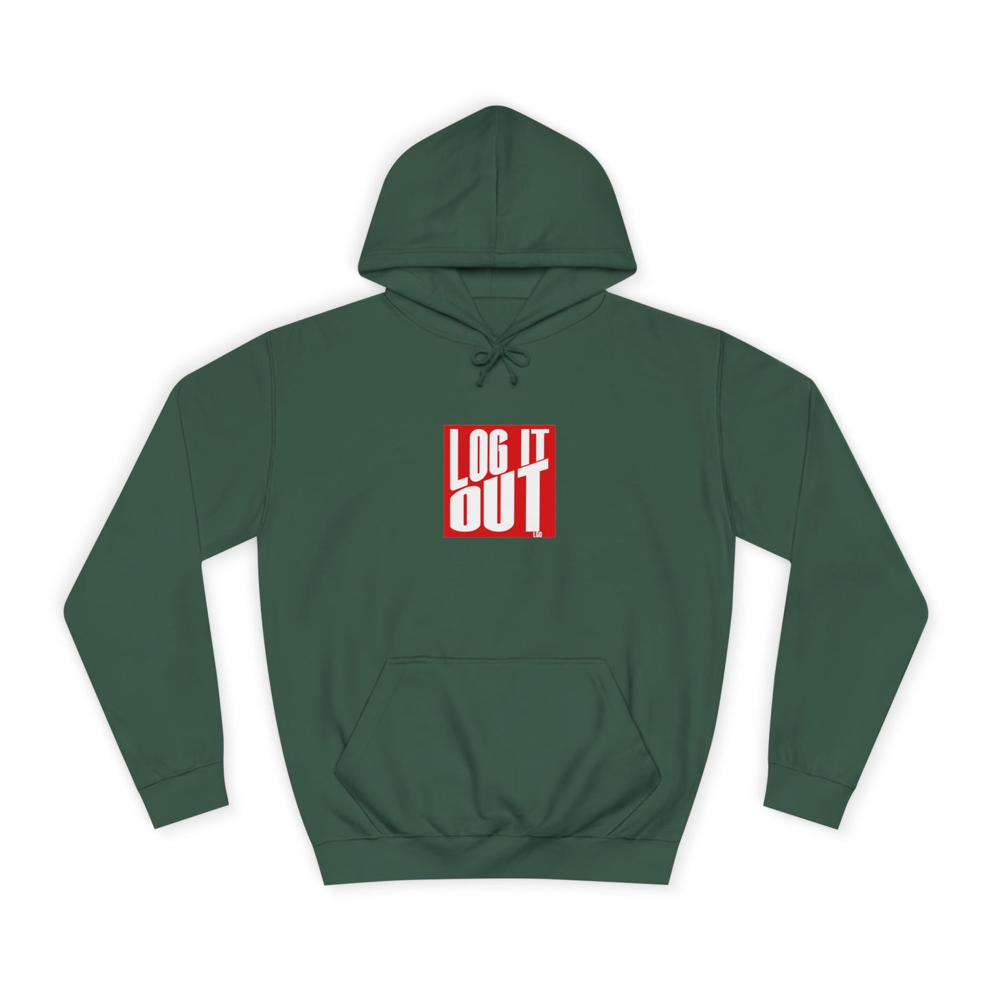 Unisex Hoodie with 'LOG IT OUT' Design for Everyday wear, Gift for Graduates, Relaxed Fit Hoodie,