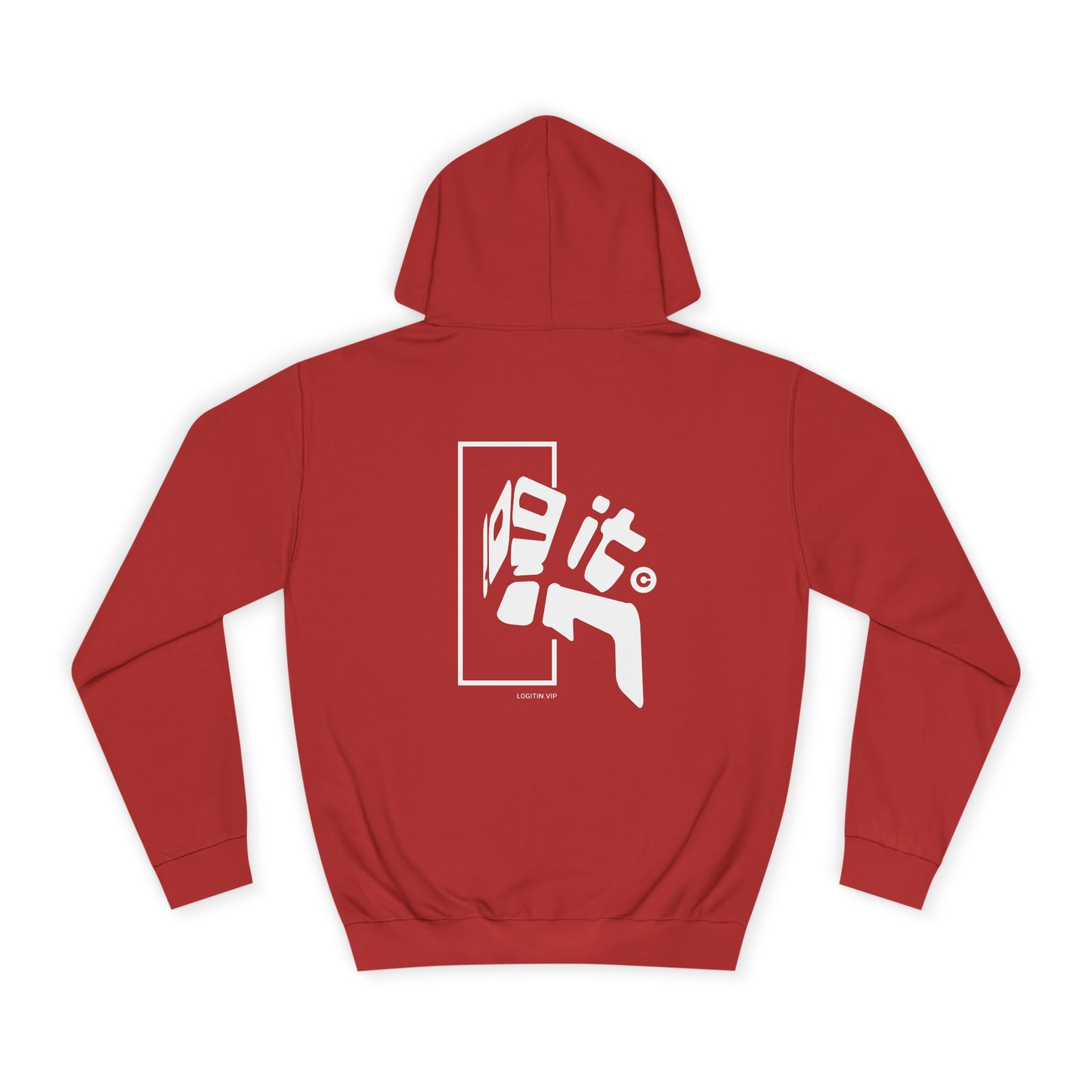 Unisex Log it in Hoodie with Bold Graphic, Casual Wear, Custom Apparel, Gift, Trendy Streetwear