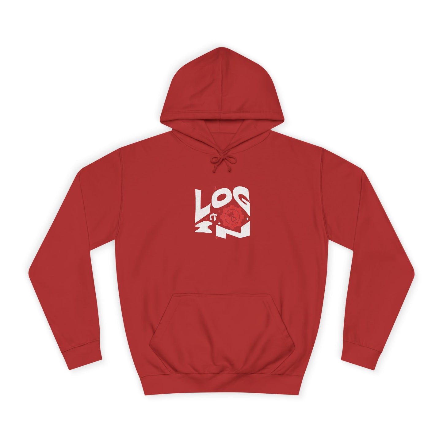 Stylish Log it in Hoodie, Cozy Athletic Wear, Graphic Hoodie, Trendy Apparel, Perfect for Life
