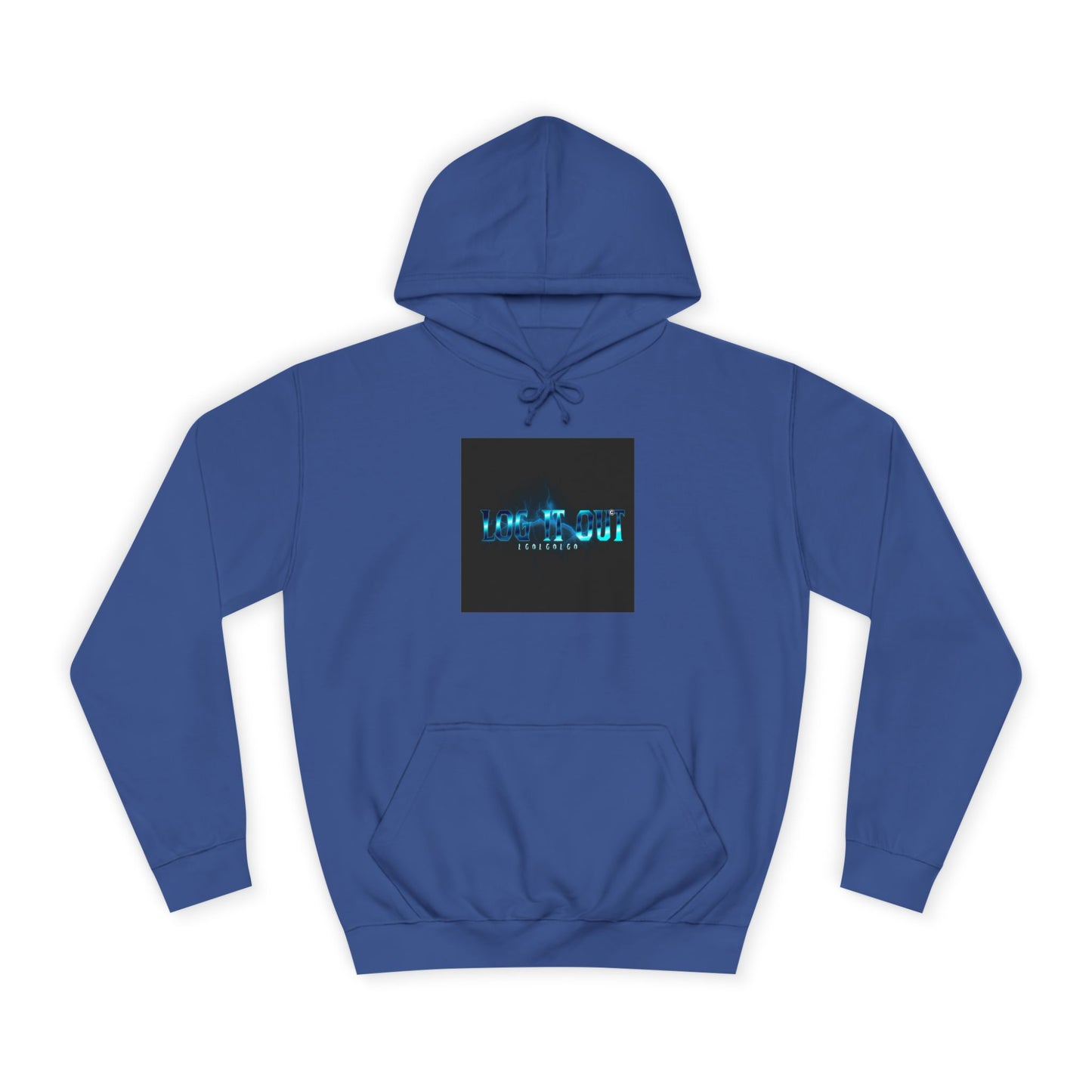 Unisex Log it out Hoodie with Digital Glow Design - Perfect for Gifts, Casual Wear,Events, Graphic Sweatshirt