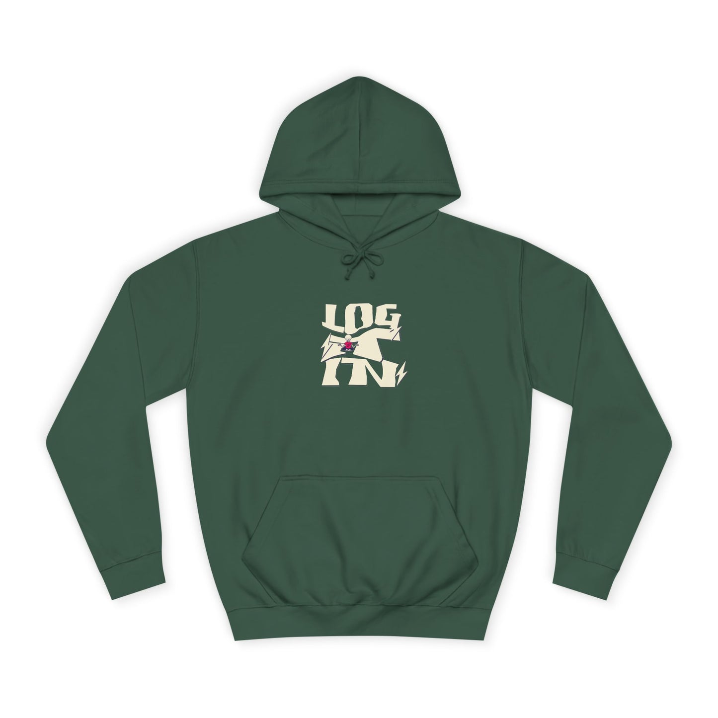 Cozy Unisex Log it in Hoodie - Floral Design, Ideal Gift, Casual Wear, Spring Wardrobe Essentials