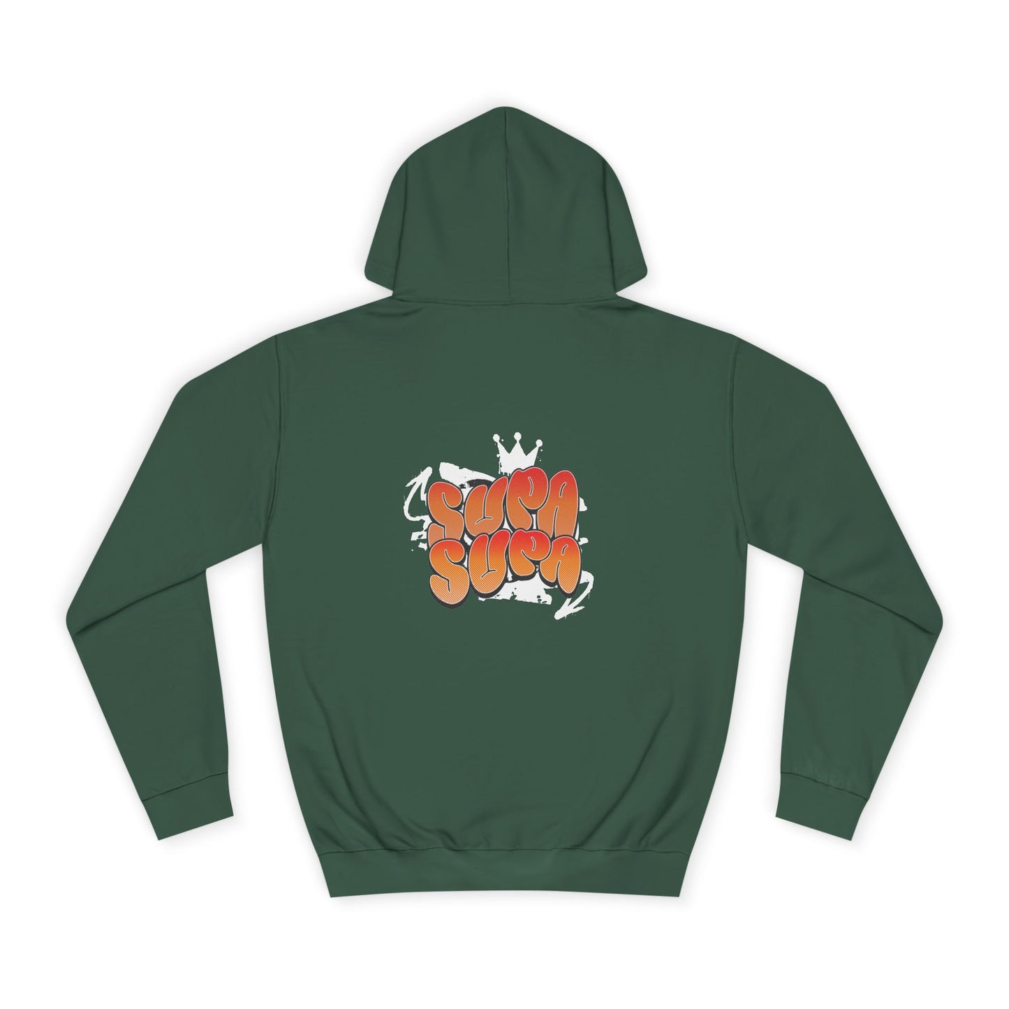 Unisex Hoodie with Retro 'Supa Supa' Design