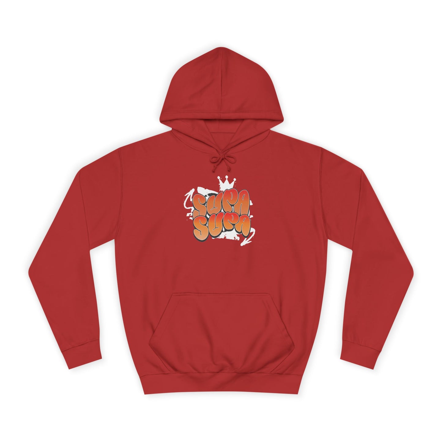 Unisex Hoodie with Retro 'Supa Supa' Design
