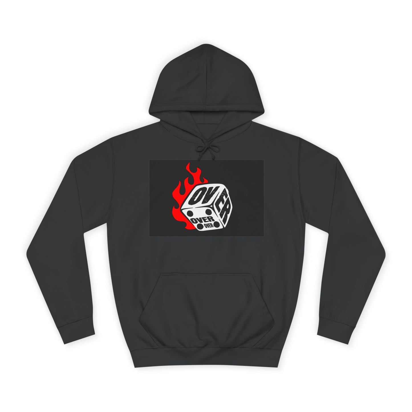 OVER Graphic Hoodie, Oversized Sweatshirt, Trendy Unisex Hoodie, Gift, Casual Layering Top