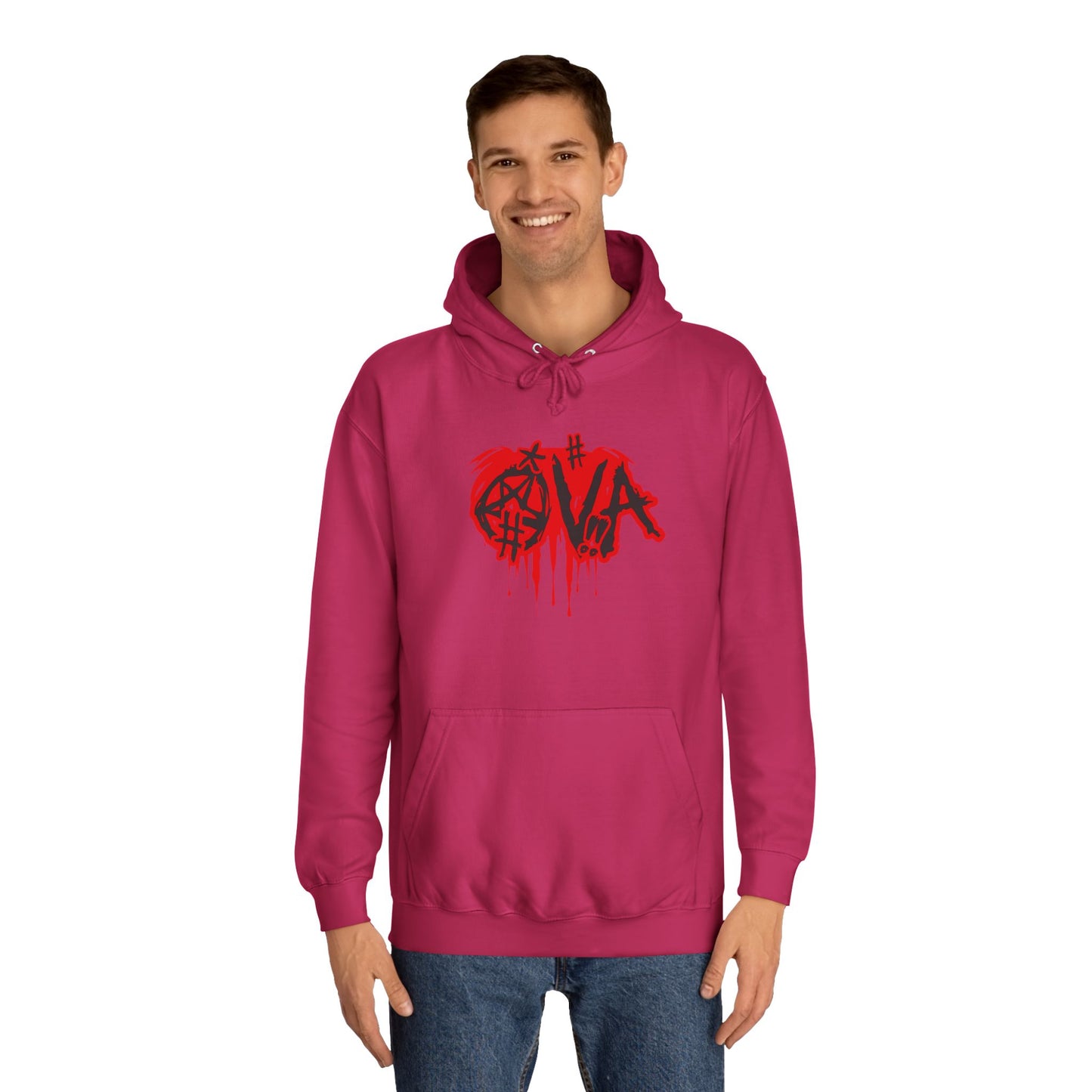Edgy Unisex Hoodie with Graffiti-Style Print, Urban Streetwear, Apparel, Gift for any body, Casual Fashion
