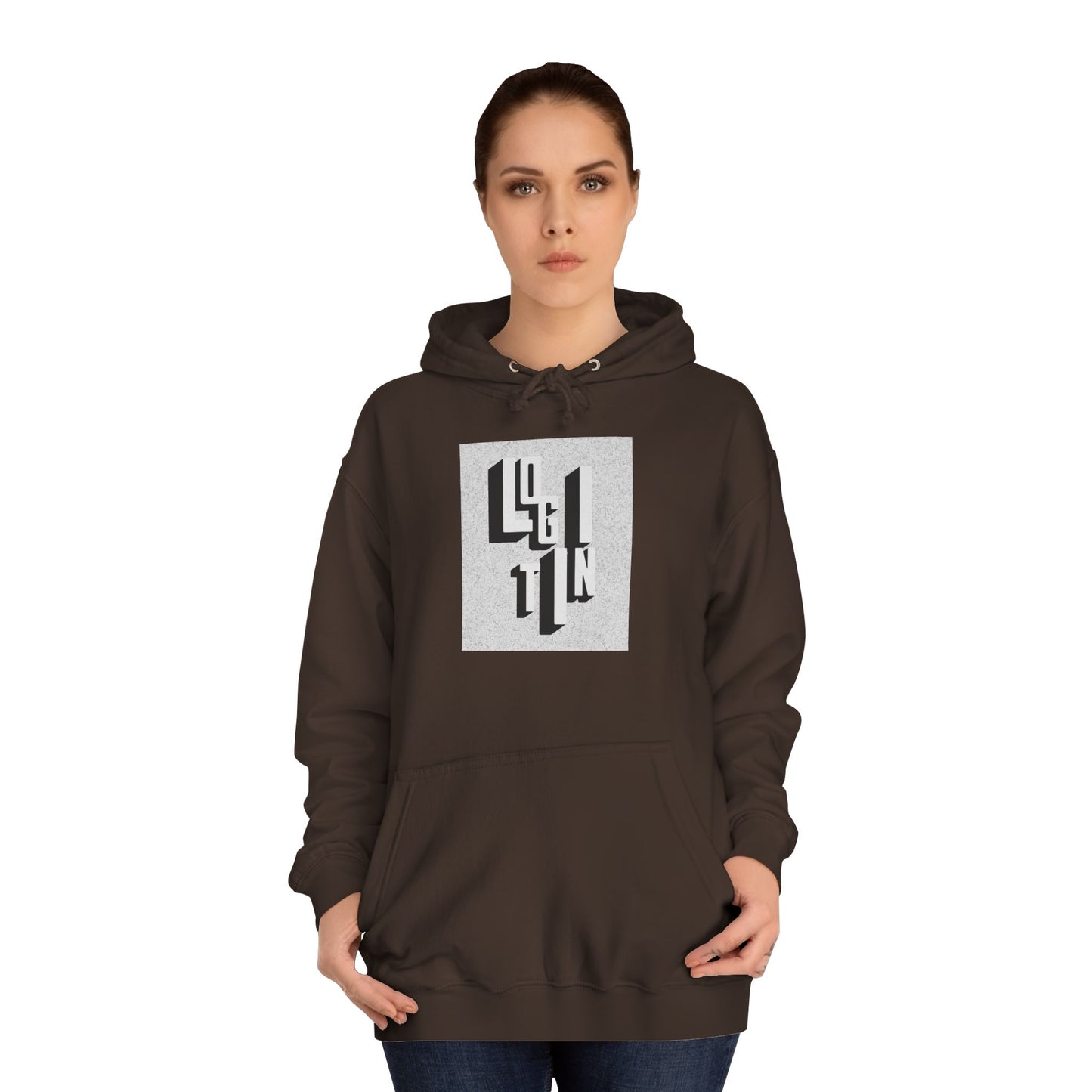 Minimalist Hoodie, Unisex Sweatshirt, Cozy Campus Wear, Student Gift, Modern Graphic Hoodie