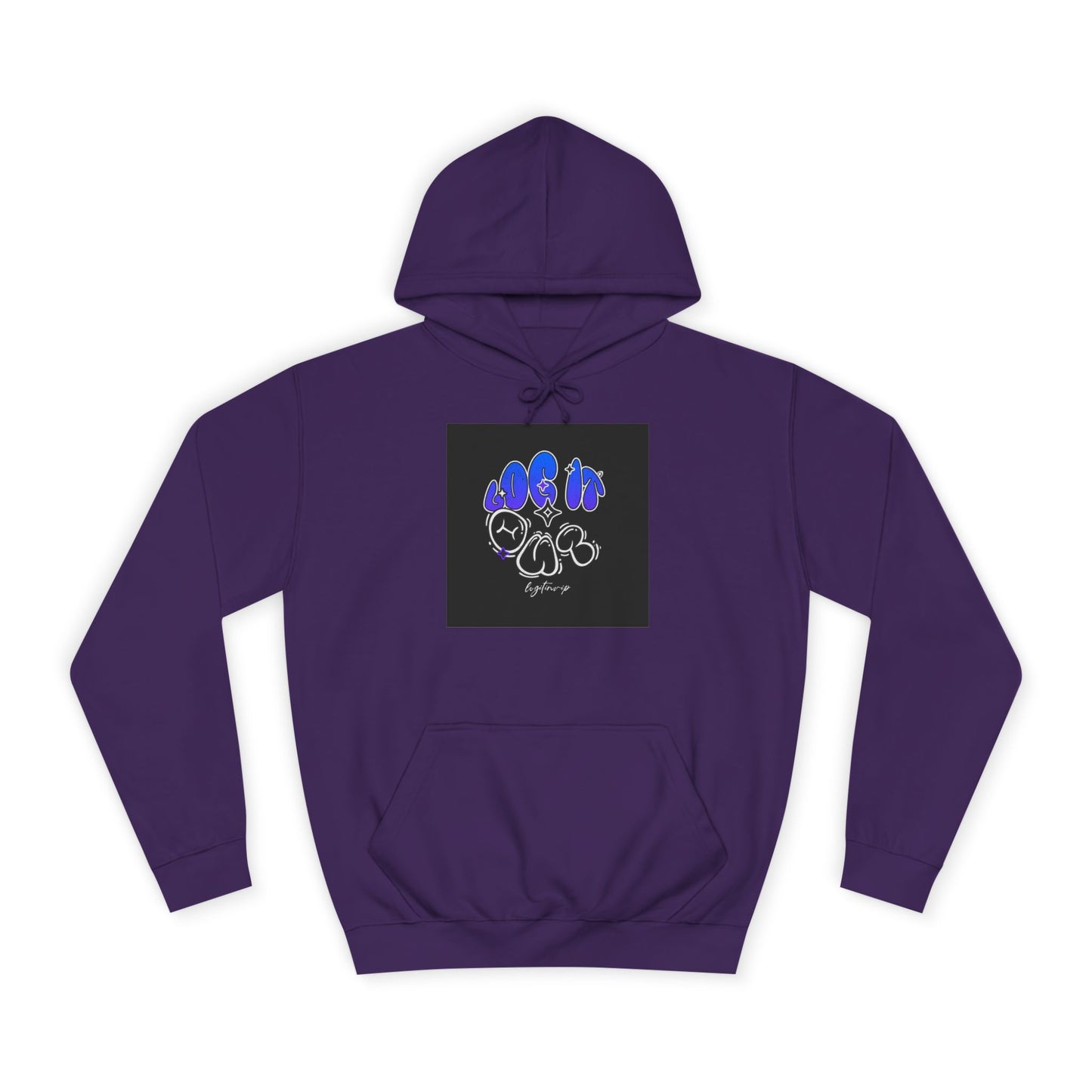 Vibrant Log it out Spirit Hoodie, Unisex Hoodie, Comfortable Sweatshirt, Graphic Hooded Sweatshirt,