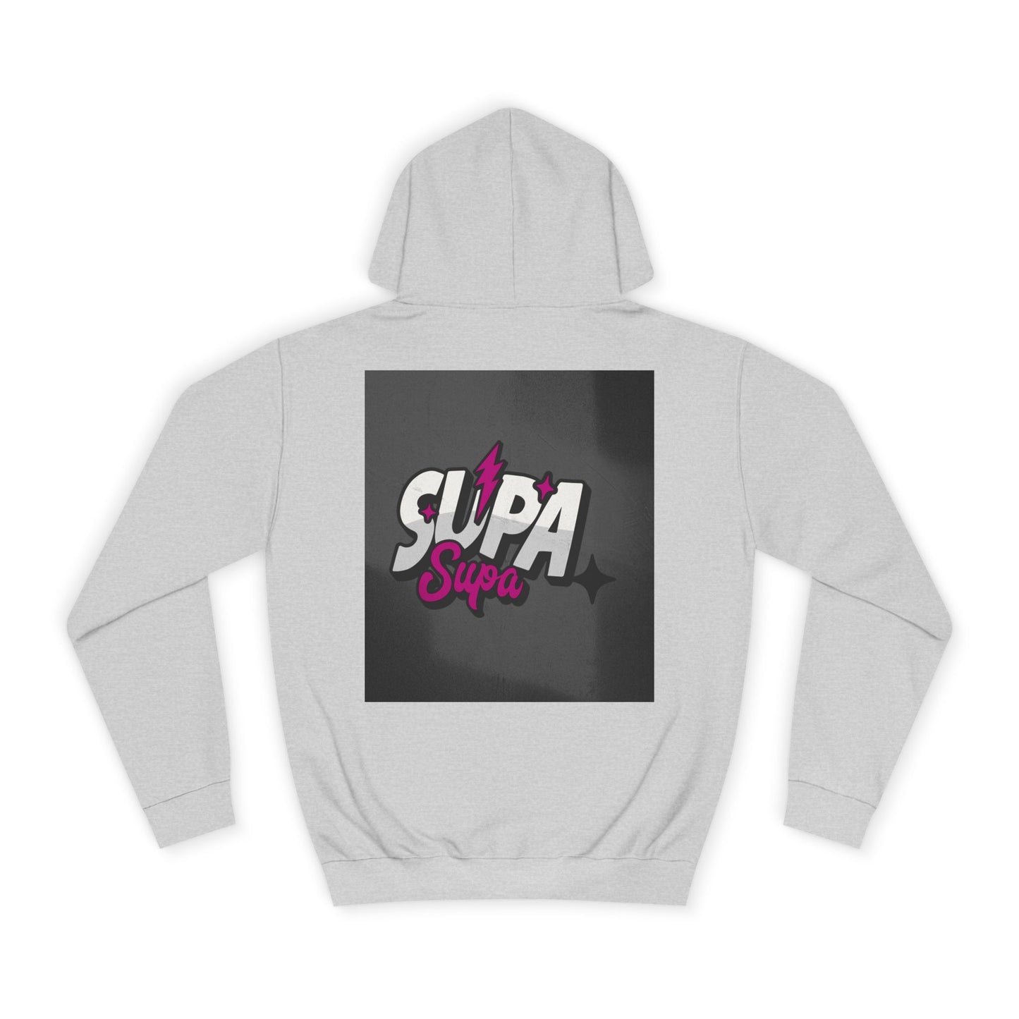Trendy Unisex Hoodie with Fun 'Supa' Design, Cozy Streetwear, Perfect for Students, Gifts,