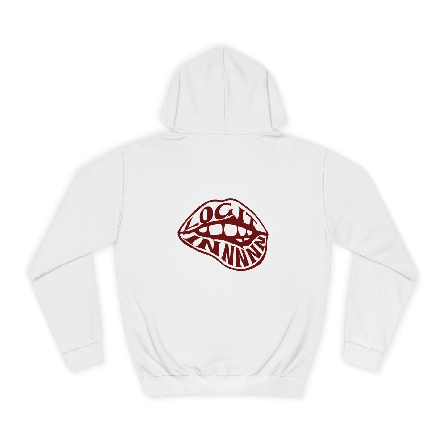 Trendy Unisex Hoodie with Bold Log it in Design, Stylish trendy Wear, Cozy Sweatshirt, Casual Outfit, Fun Gift