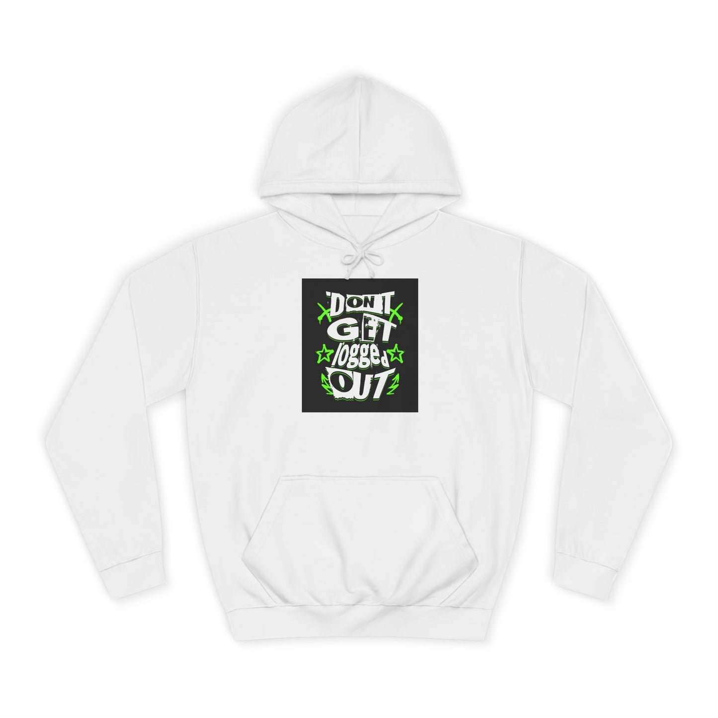 Vibrant Unisex Hoodie - Perfect for Life, Casual Outings & Gift Ideas - Fun Design: 'Don't Get Logged Out!'