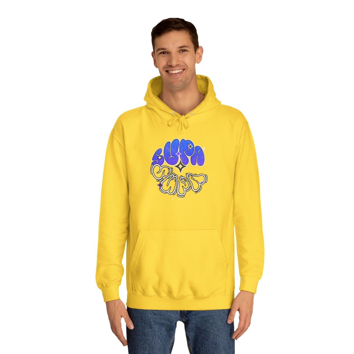 Unisex Supa Supa Streetwear Hoodie, Casual Art Hoodie, Life Apparel, Stylish Unisex Pullover, Hipster Hoodie Gift