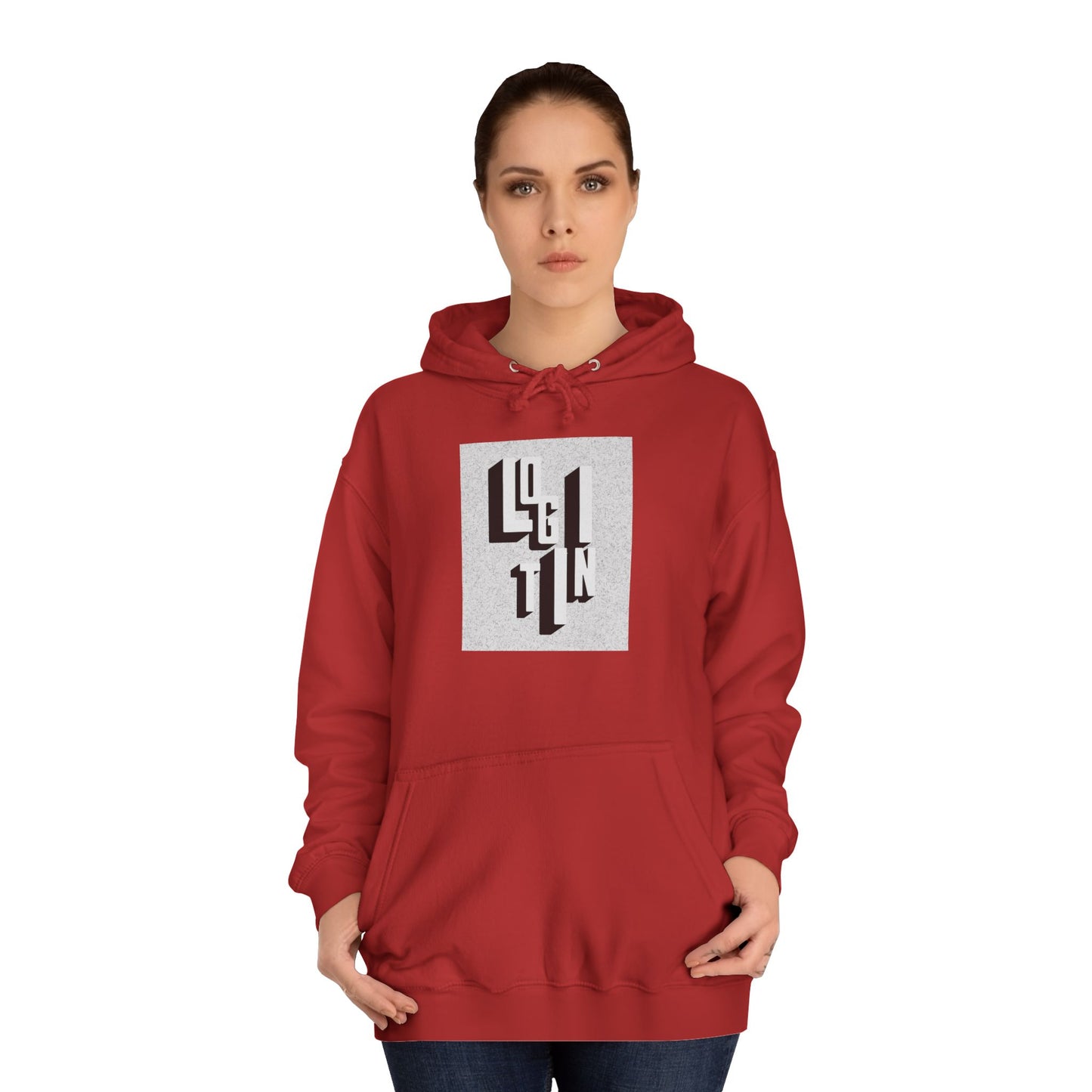 Minimalist Hoodie, Unisex Sweatshirt, Cozy Campus Wear, Student Gift, Modern Graphic Hoodie