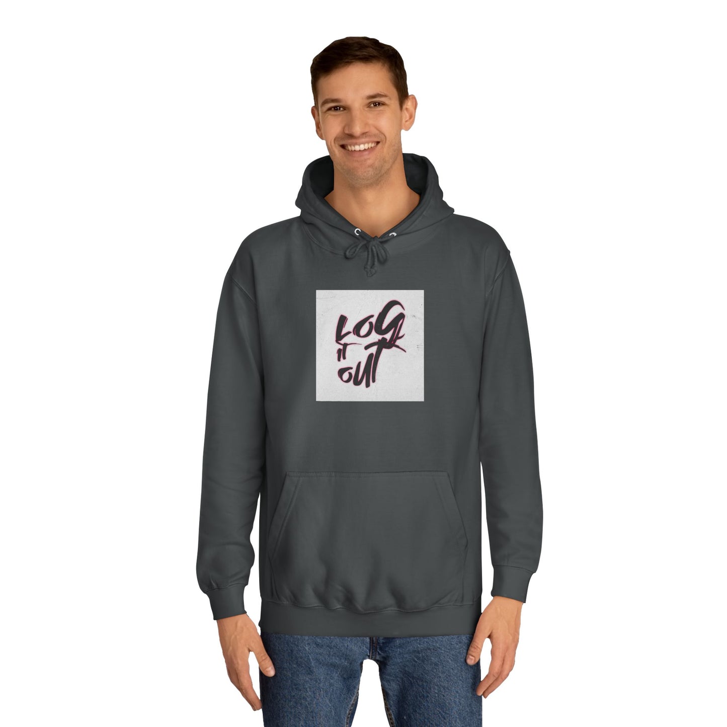 Stylish Unisex Hoodie for Casual Comfort, Perfect for Every day, Log It Out Design, Gift, College Apparel,
