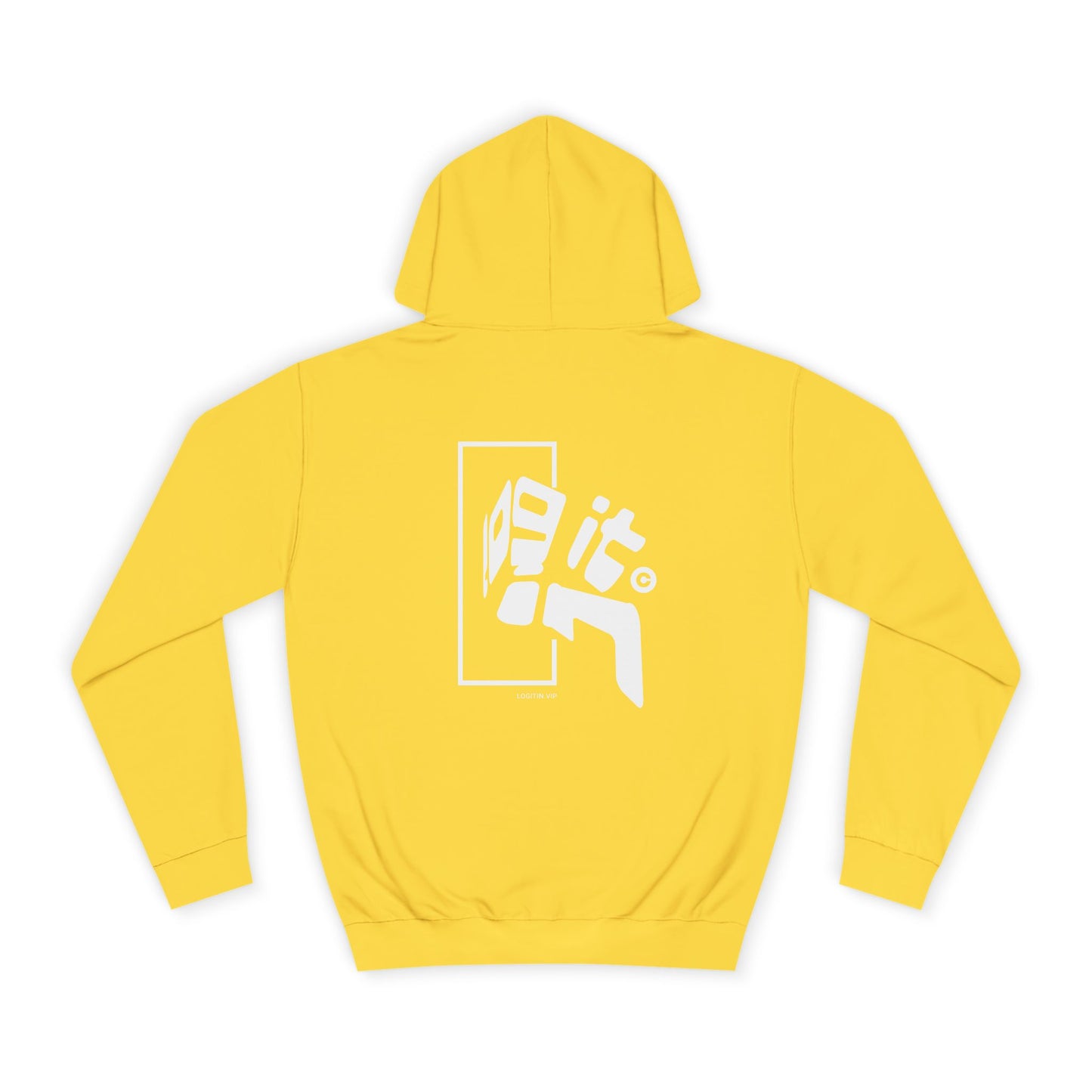 Unisex Log it in Hoodie with Bold Graphic, Casual Wear, Custom Apparel, Gift, Trendy Streetwear