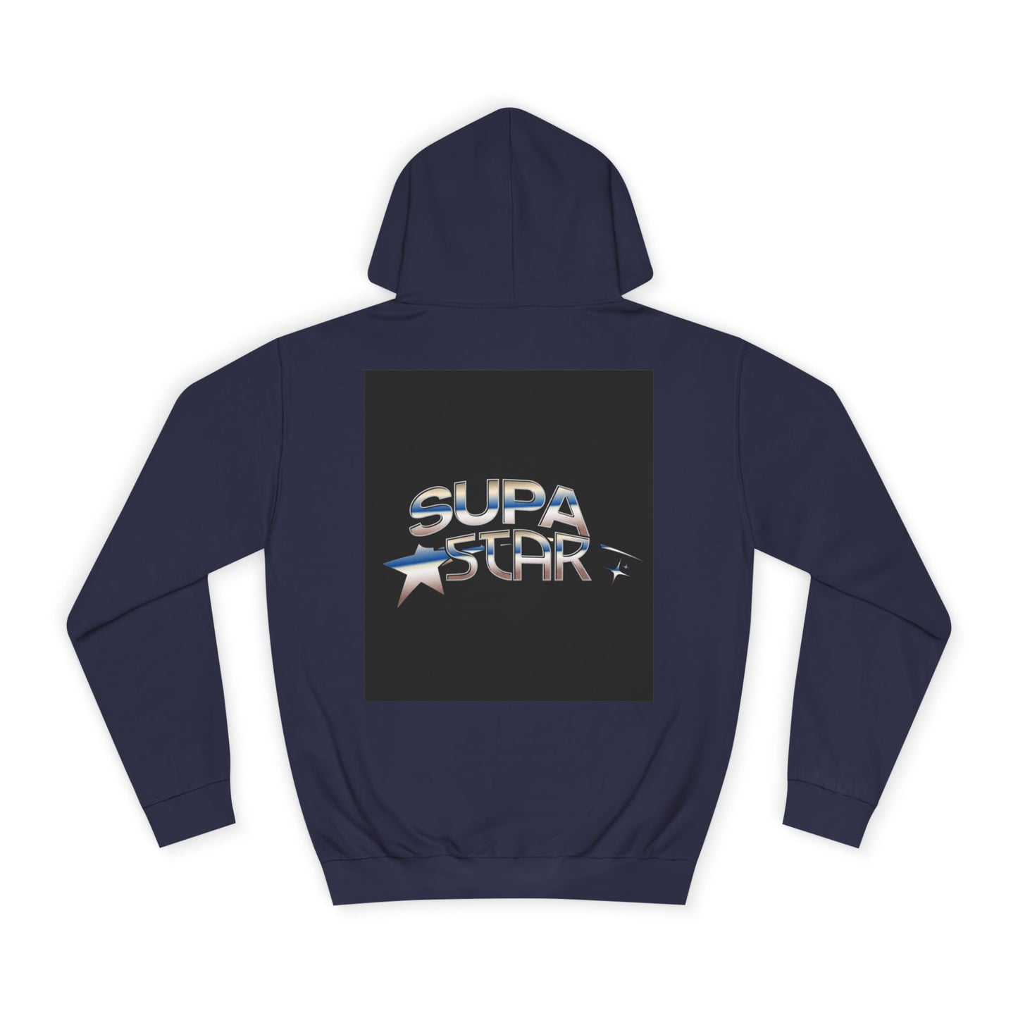 Supa Star Unisex Hoodie | Trendy Custom Apparel, Casual Wear, Star Graphic Hoodie, Adjustable Hooded Sweatshirt, Gift