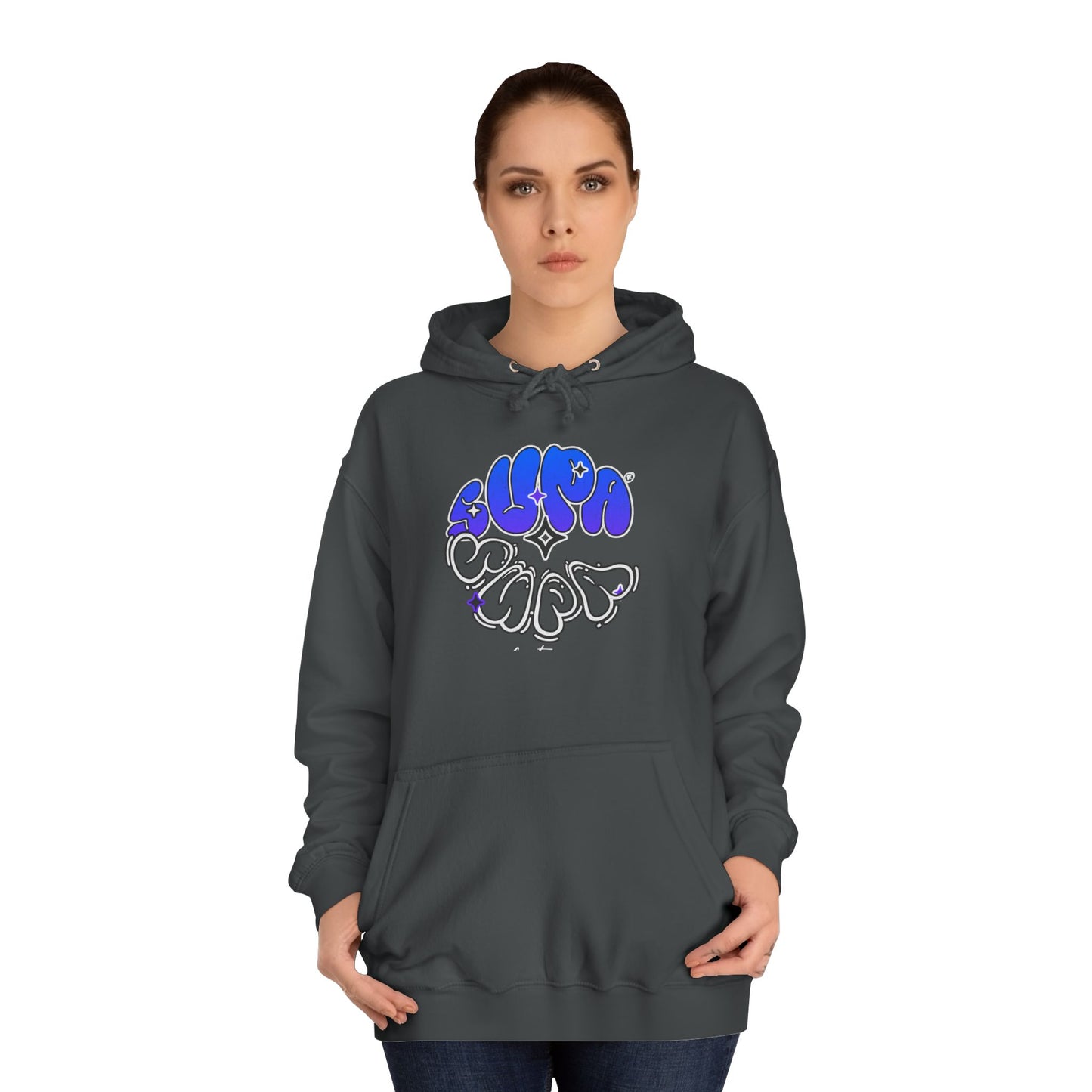 Unisex Supa Supa Streetwear Hoodie, Casual Art Hoodie, Life Apparel, Stylish Unisex Pullover, Hipster Hoodie Gift