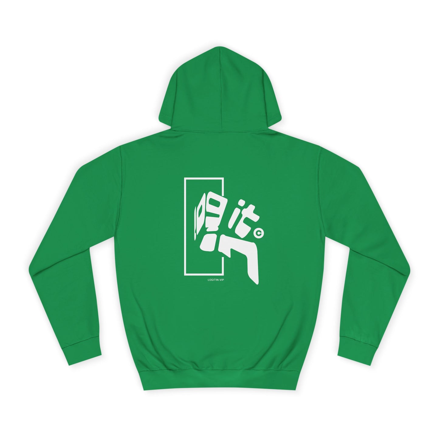 Unisex Log it in Hoodie with Bold Graphic, Casual Wear, Custom Apparel, Gift, Trendy Streetwear