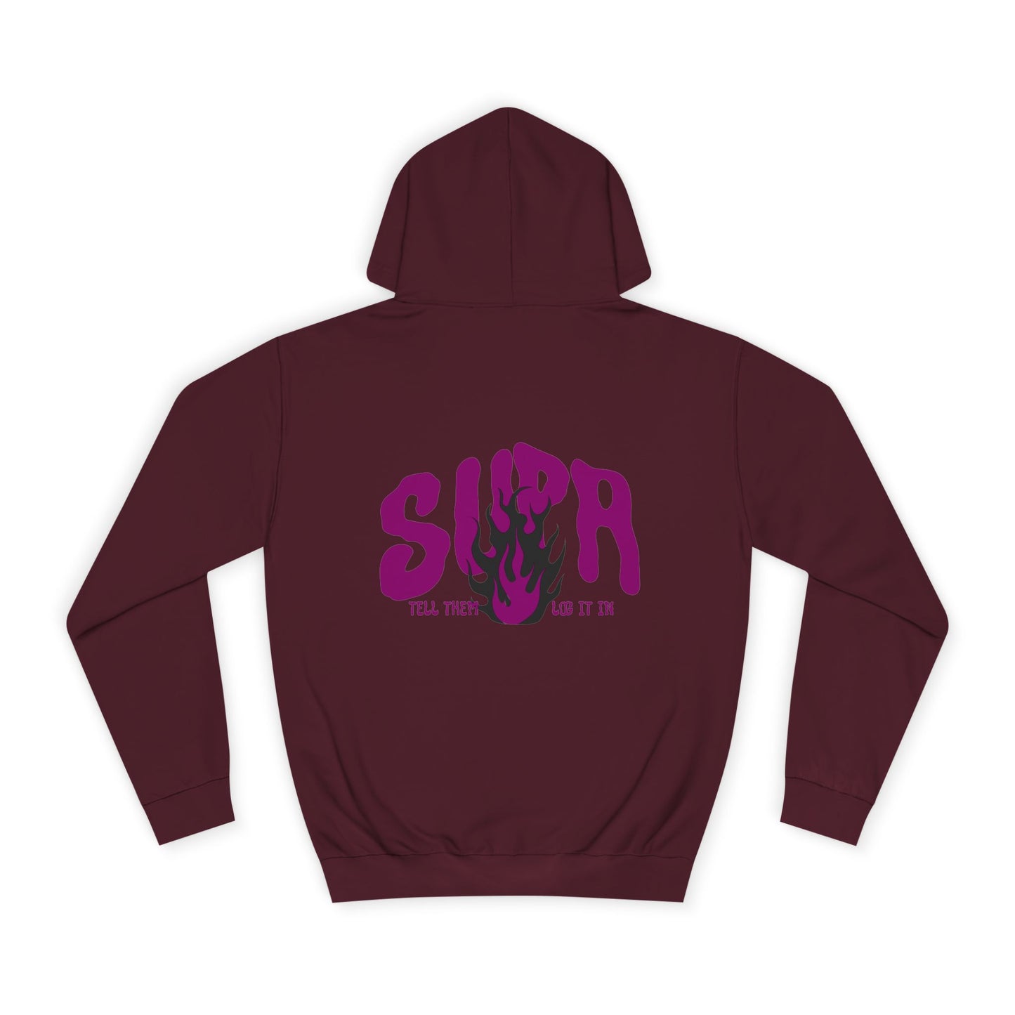 Trendy Unisex SUPA Hoodie with Unique Flame Design - Perfect for Any One, Casual Wear, Gifts, Streetwear, or Events