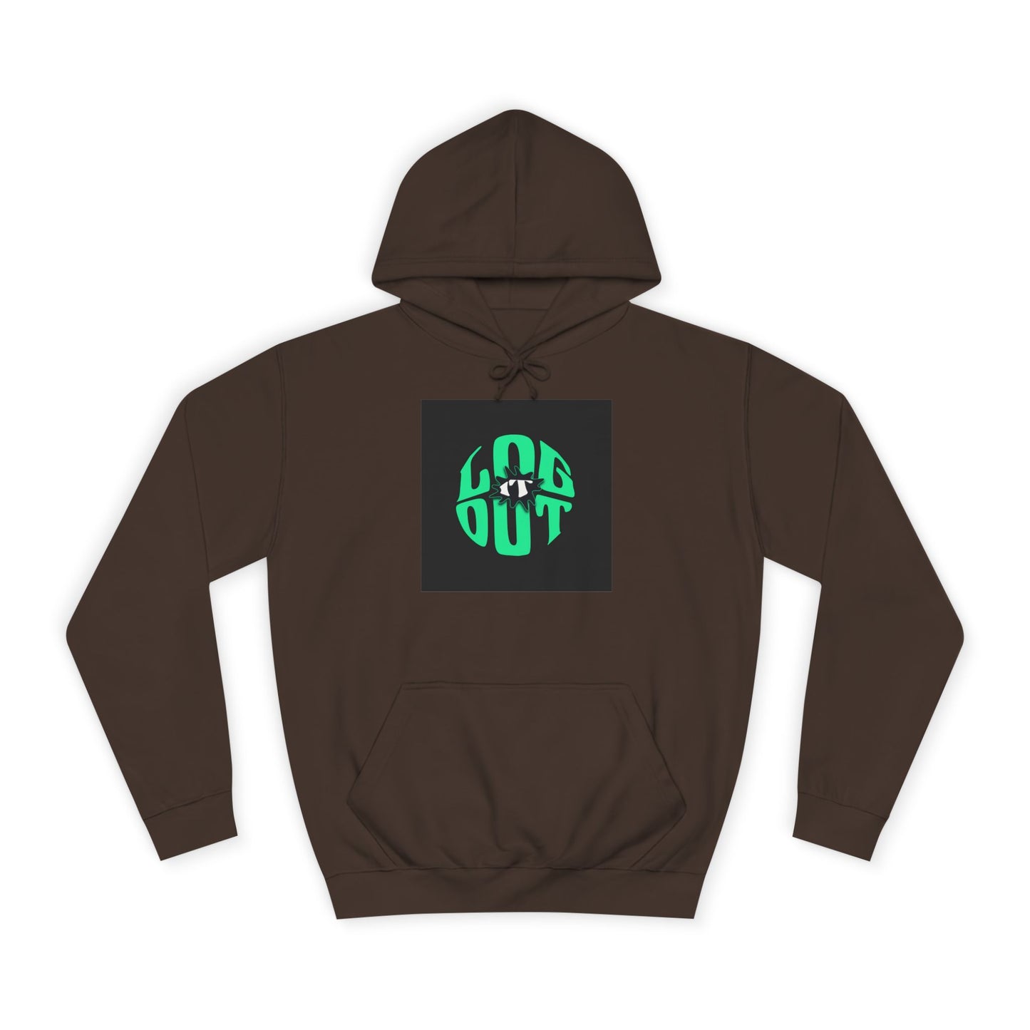 Unisex Hoodie with 'LOG IT OUT' Design, Casual Streetwear, Cool Gift, Cozy Lounge Wear, Perfect for Fall