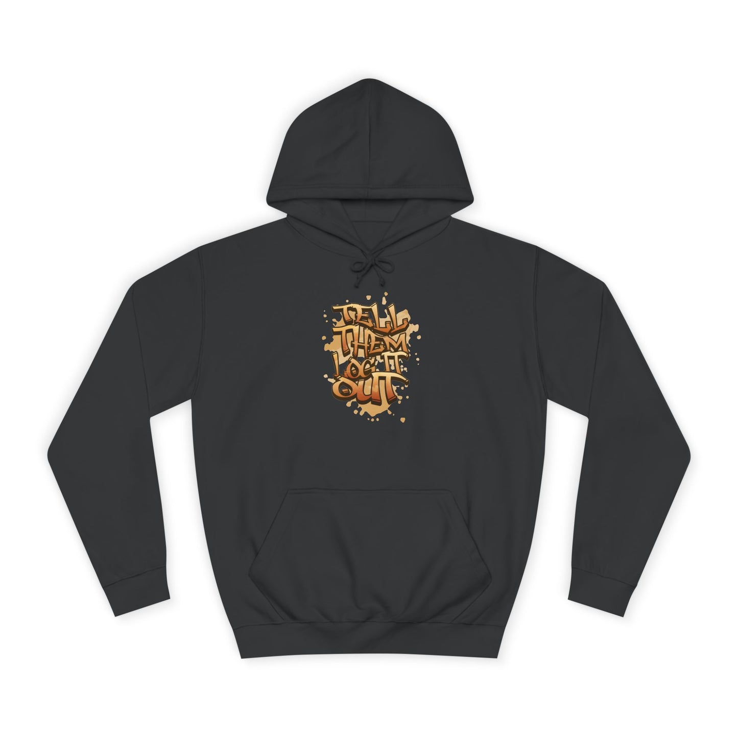 Unisex Hoodie with Graffiti Art, Streetwear Style, Casual Outfit, Gift, Trendy Hoodie for Everyday Life