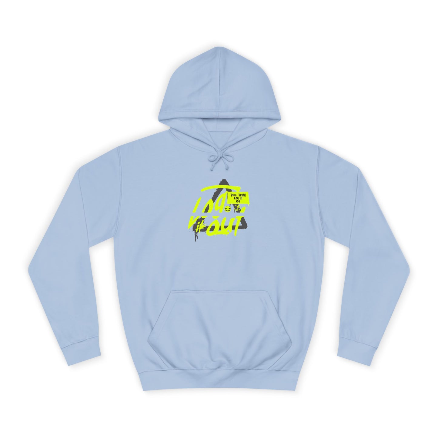 unisex Log it out Hoodie, Unisex Hoodie, Casual Wear, Trendy Graphic Hoodie, Comfortable Streetwear