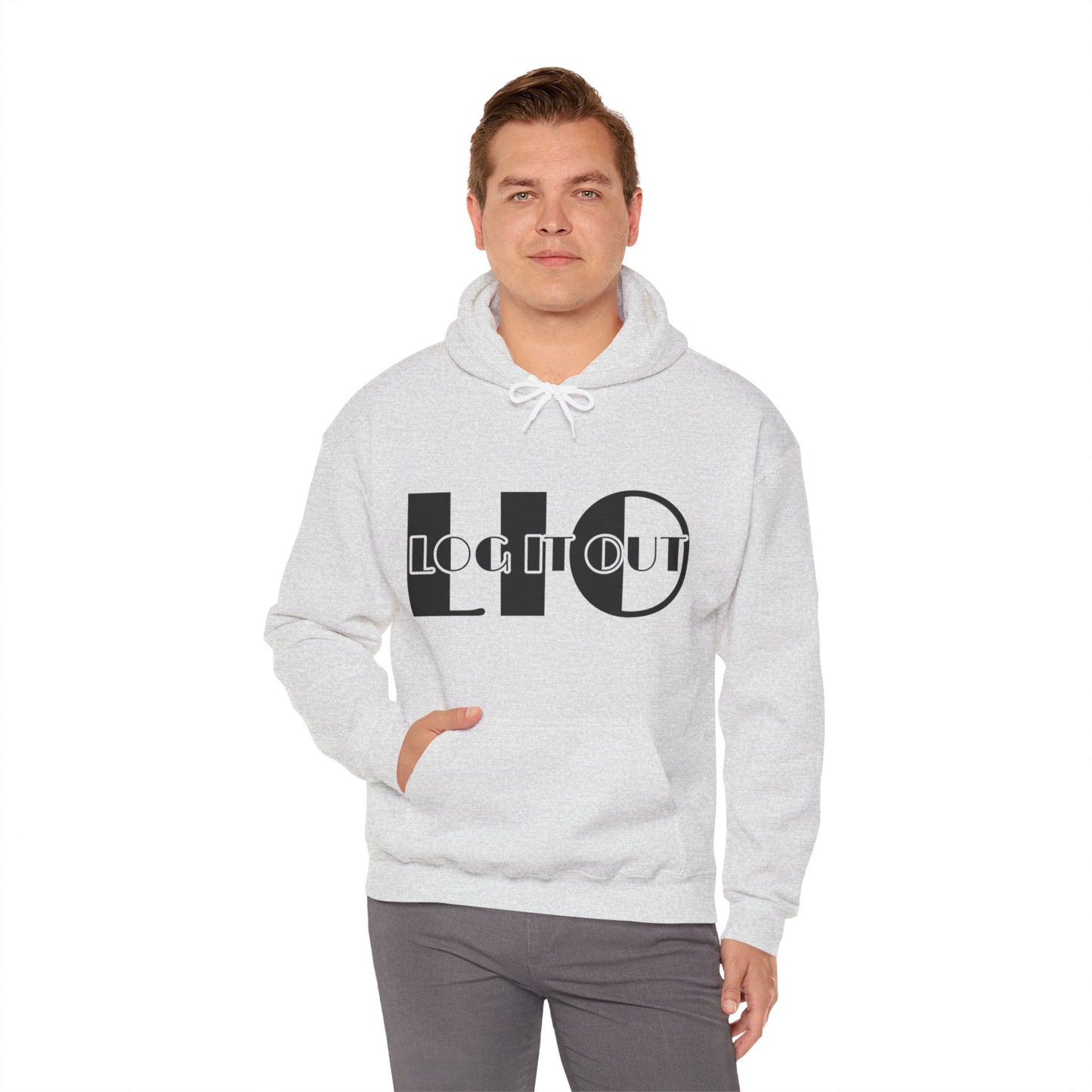 Log it out Unisex Heavy Blend™ Hooded Sweatshirt