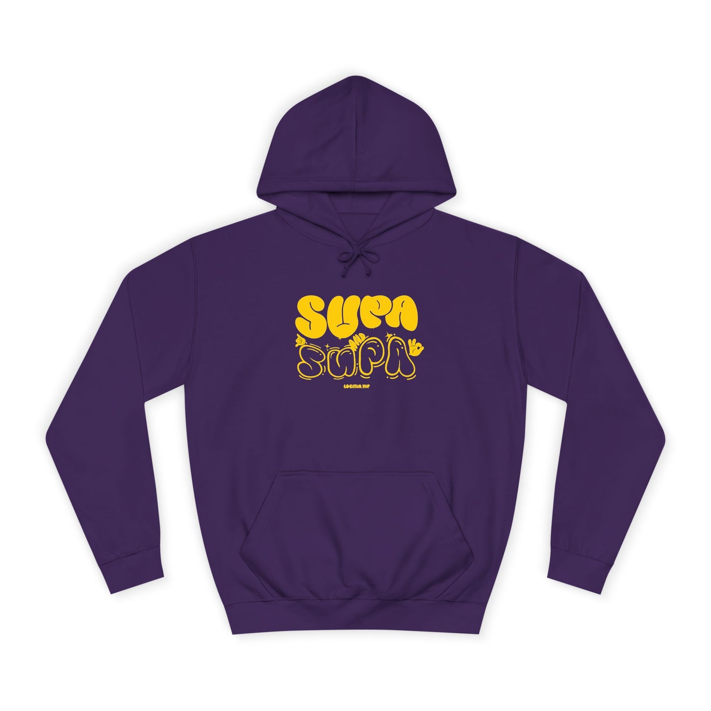 Cheerful Unisex Supa Supa Hoodie - Cozy Streetwear, Campus Style, Trendy Gift, Relaxed Fit, Perfect for Every day