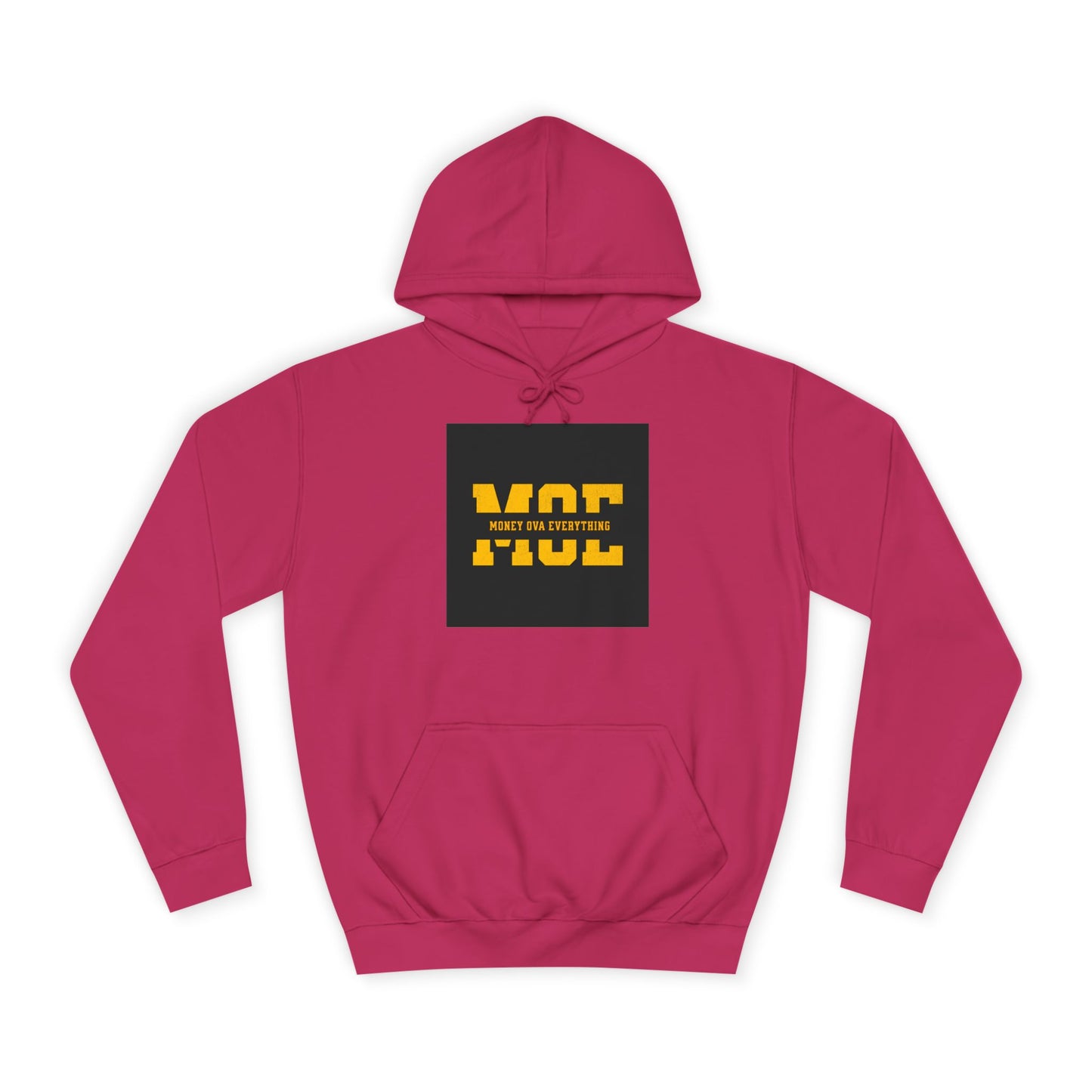 Unisex Hoodie with Bold Message, Money Ova Everything, Perfect for Every day, Money Over Everything, Casual Wear