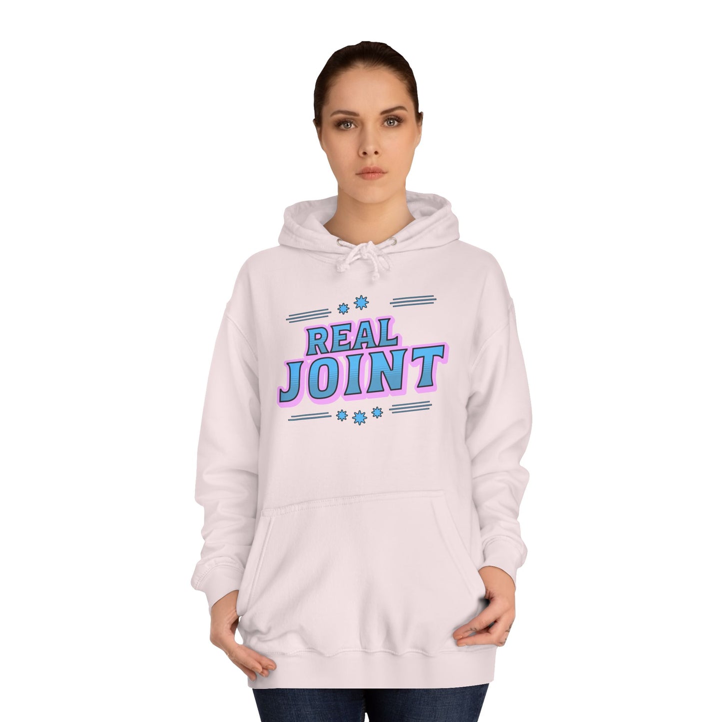 Unisex Hoodie - 'Real Joint' Graphic Sweatshirt for Casual Style