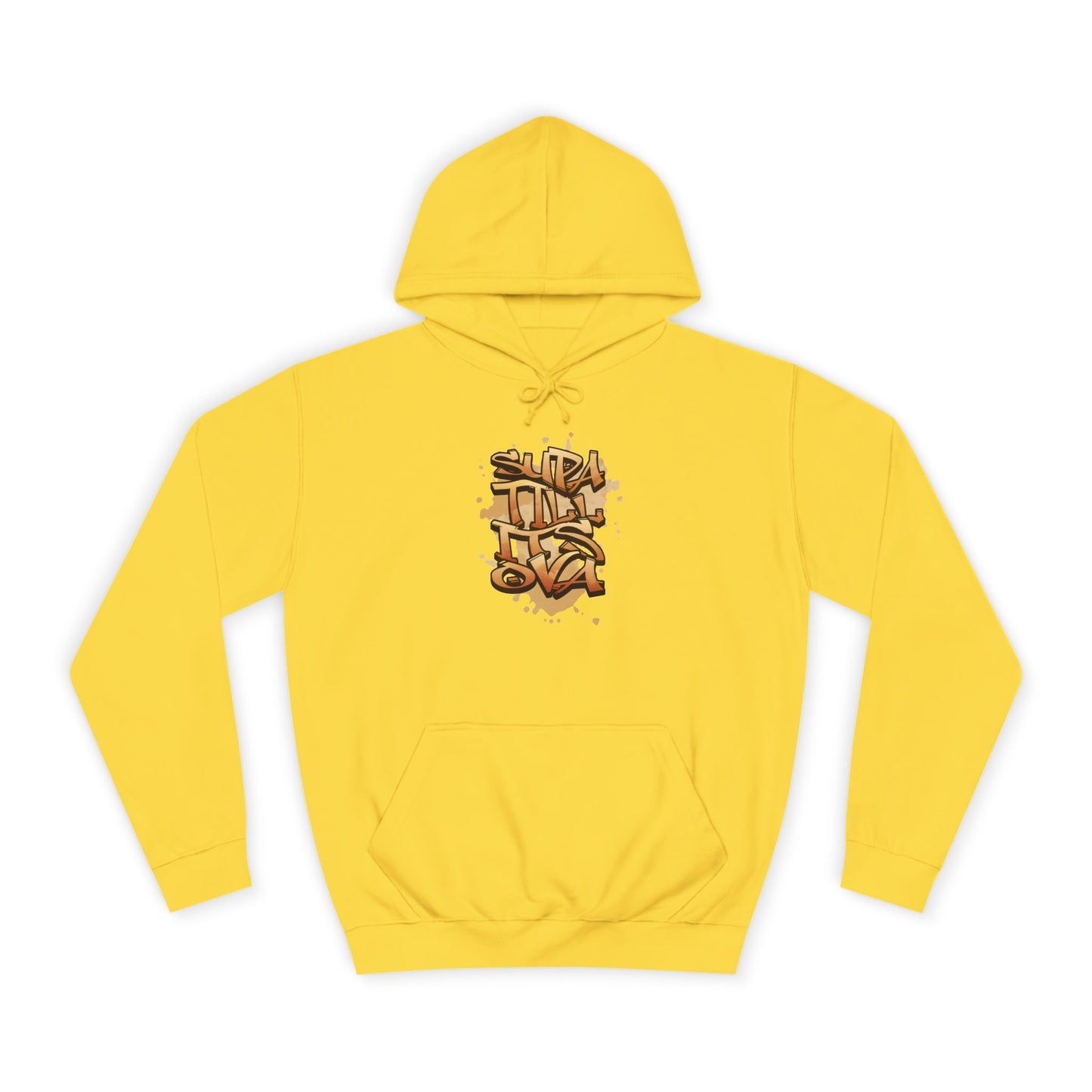 Urban Graffiti Unisex Supa till its Ova Hoodie, Streetwear Fashion, Trendy Gift, Casual Wear, Art-Inspired Apparel
