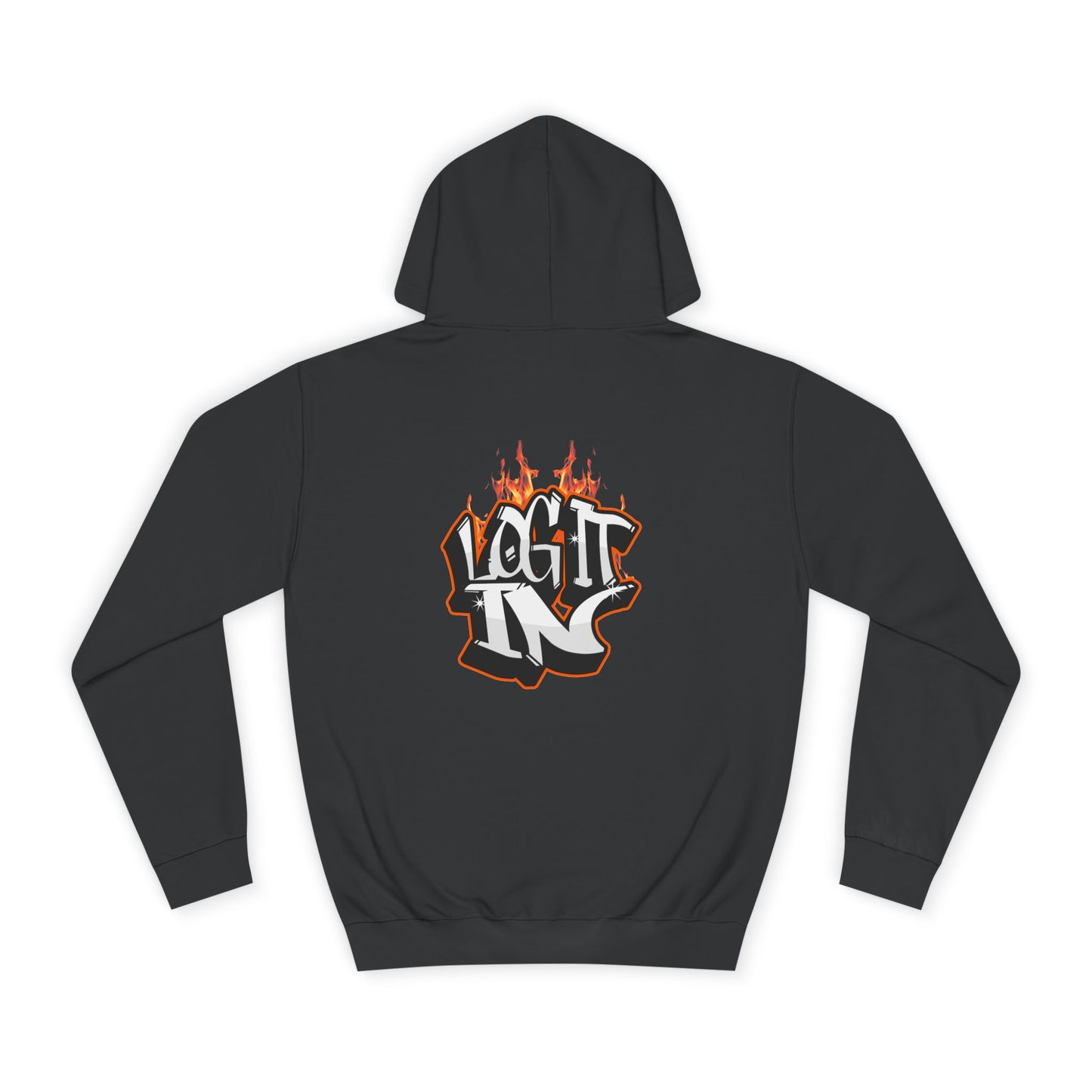 Stylish Unisex Log it in Hoodie, Casual Streetwear, Graphic Pullover, Trendy Everyday Wear, Cozy Hoodie