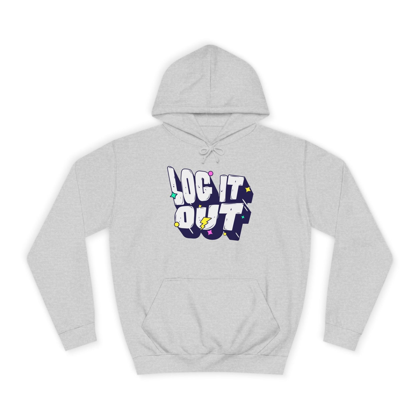 Unisex Hoodie with 'LOC IT OUT' Graphic, Cozy Casual Wear, Perfect for Events, Great Gift Idea