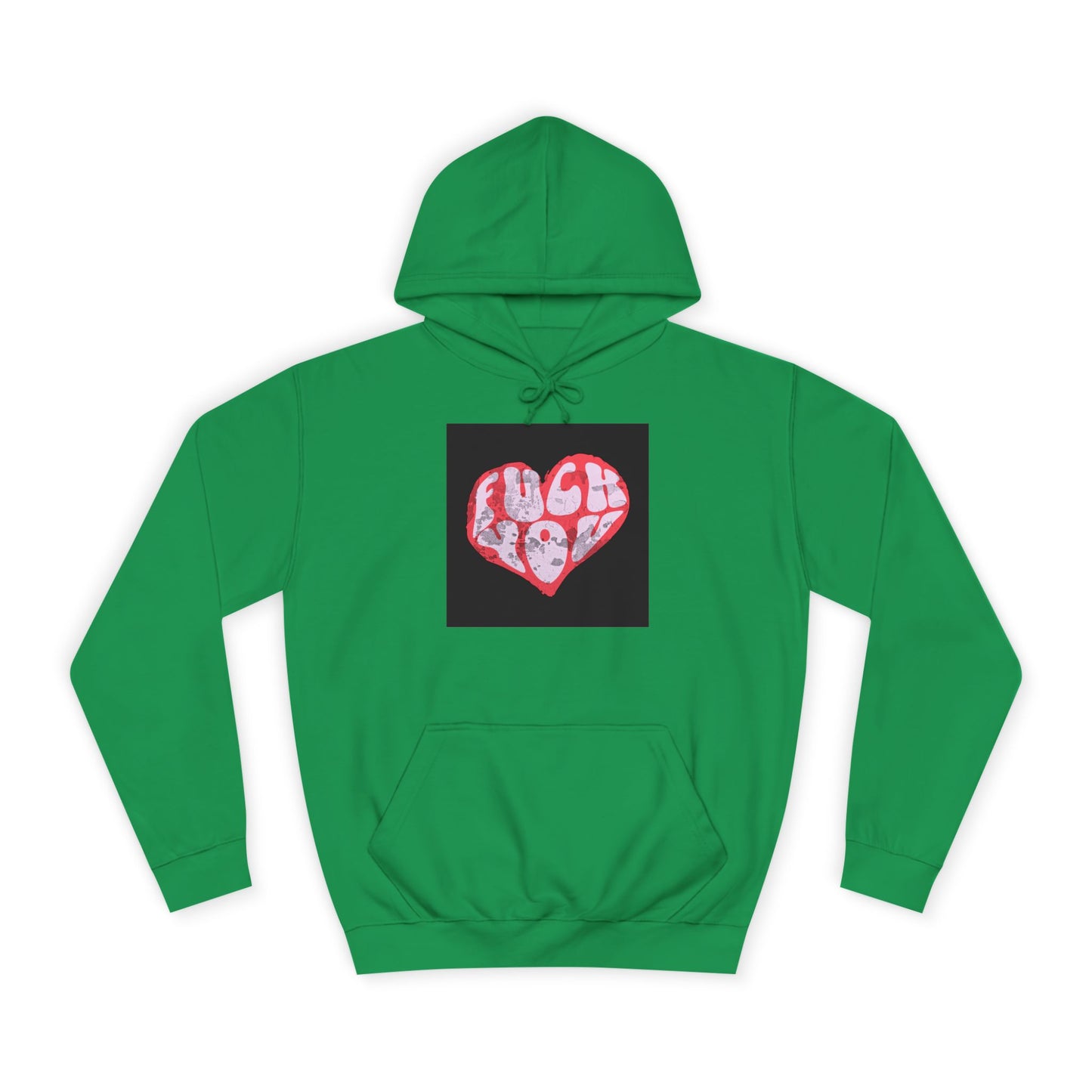 Unisex Hoodie with Bold 'F*** You' Heart Design | Trendy Casual Wear, Gift, Streetwear, Unique Hoodie, Everyday Comfort