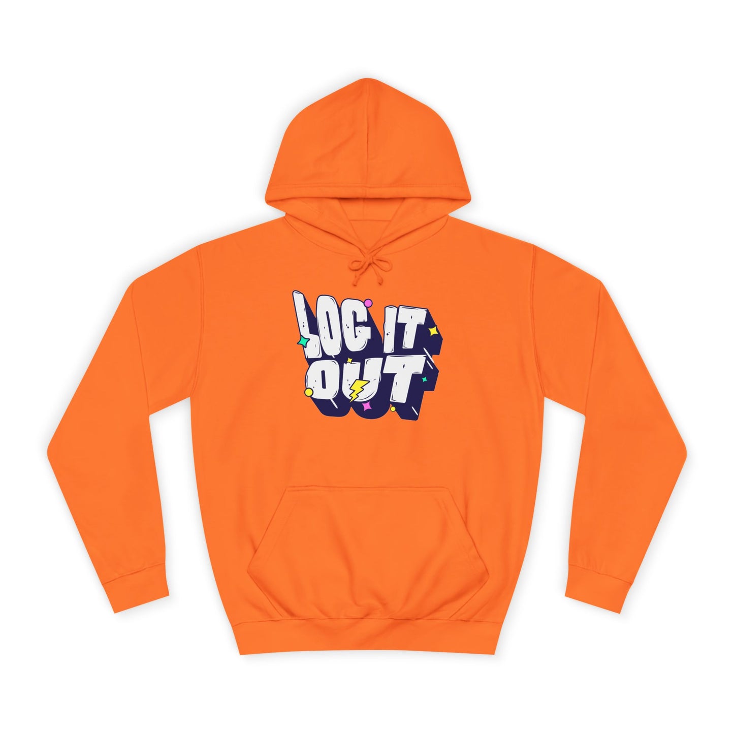 Unisex Hoodie with 'LOC IT OUT' Graphic, Cozy Casual Wear, Perfect for Events, Great Gift Idea