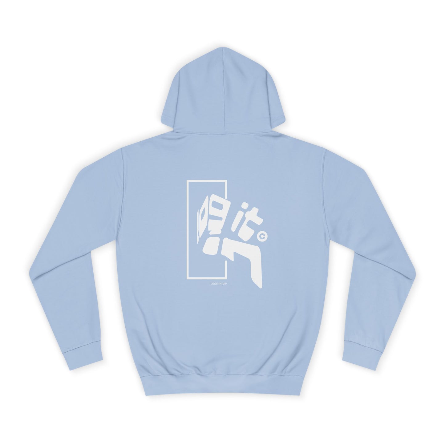 Unisex Log it in Hoodie with Bold Graphic, Casual Wear, Custom Apparel, Gift, Trendy Streetwear