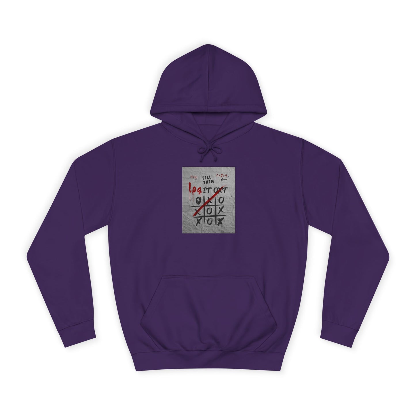 Unisex Log it out Hoodie with Graffiti Design - Trendy Sweatshirt, Custom Gear, Casual Wear, Gift for Cozy Layering